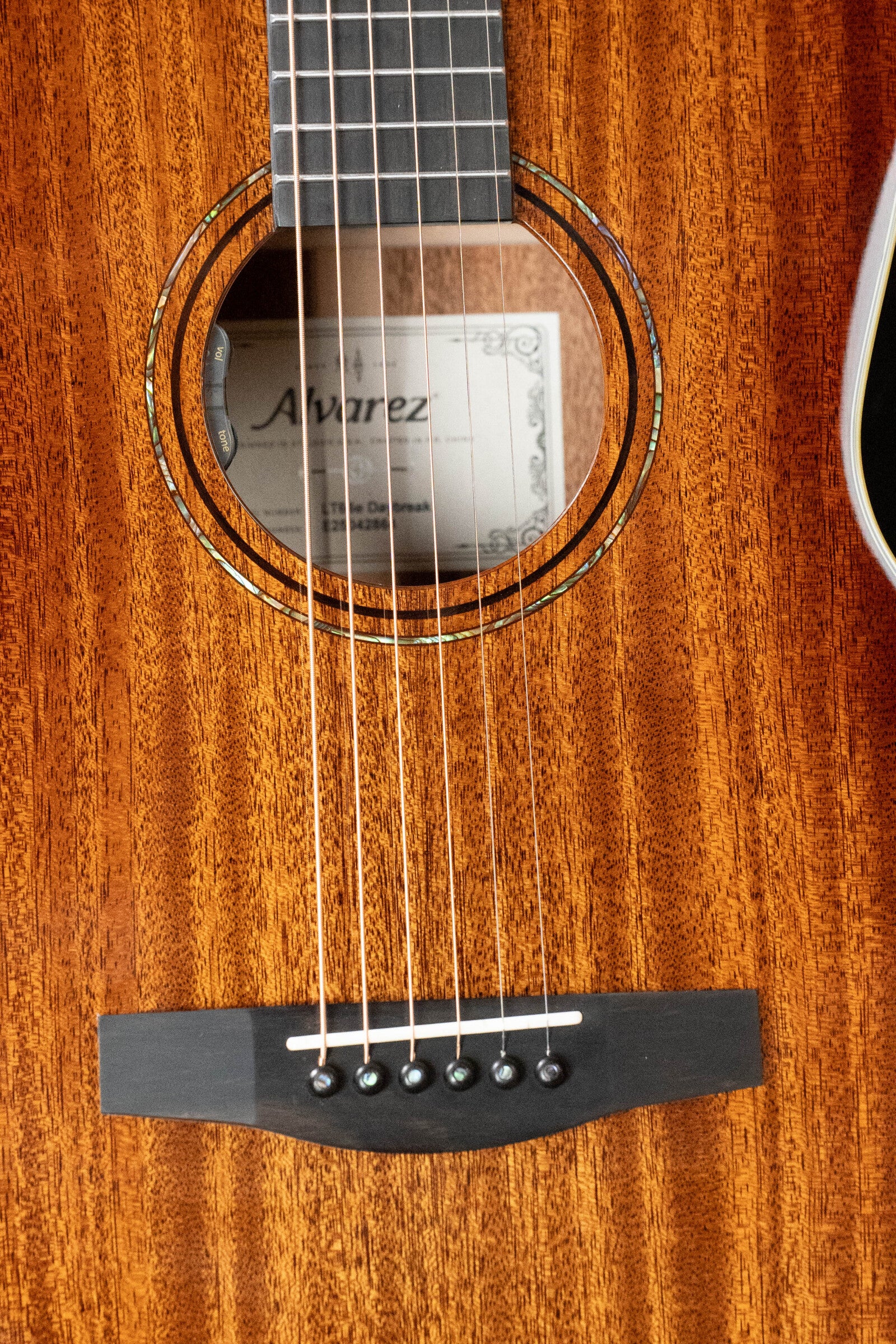 Alvarez Laureate Series LT66e Daybreak All Mahogany OOO Guitar w/LR Baggs Hifi Pickup #2864 - Image 3