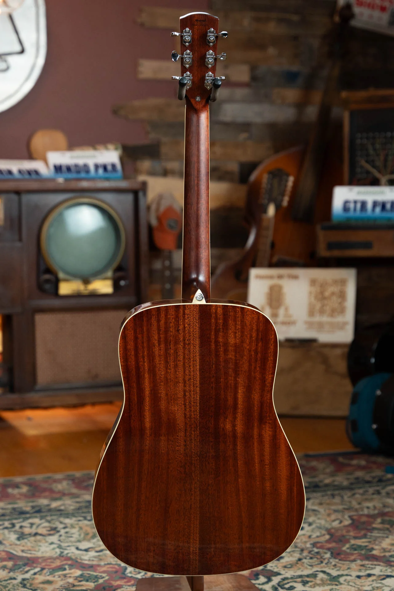 Alvarez Masterworks Series MD60 Herringbone Sitka/African Mahogany Dreadnought Acoustic Guitar #2436 - Image 5