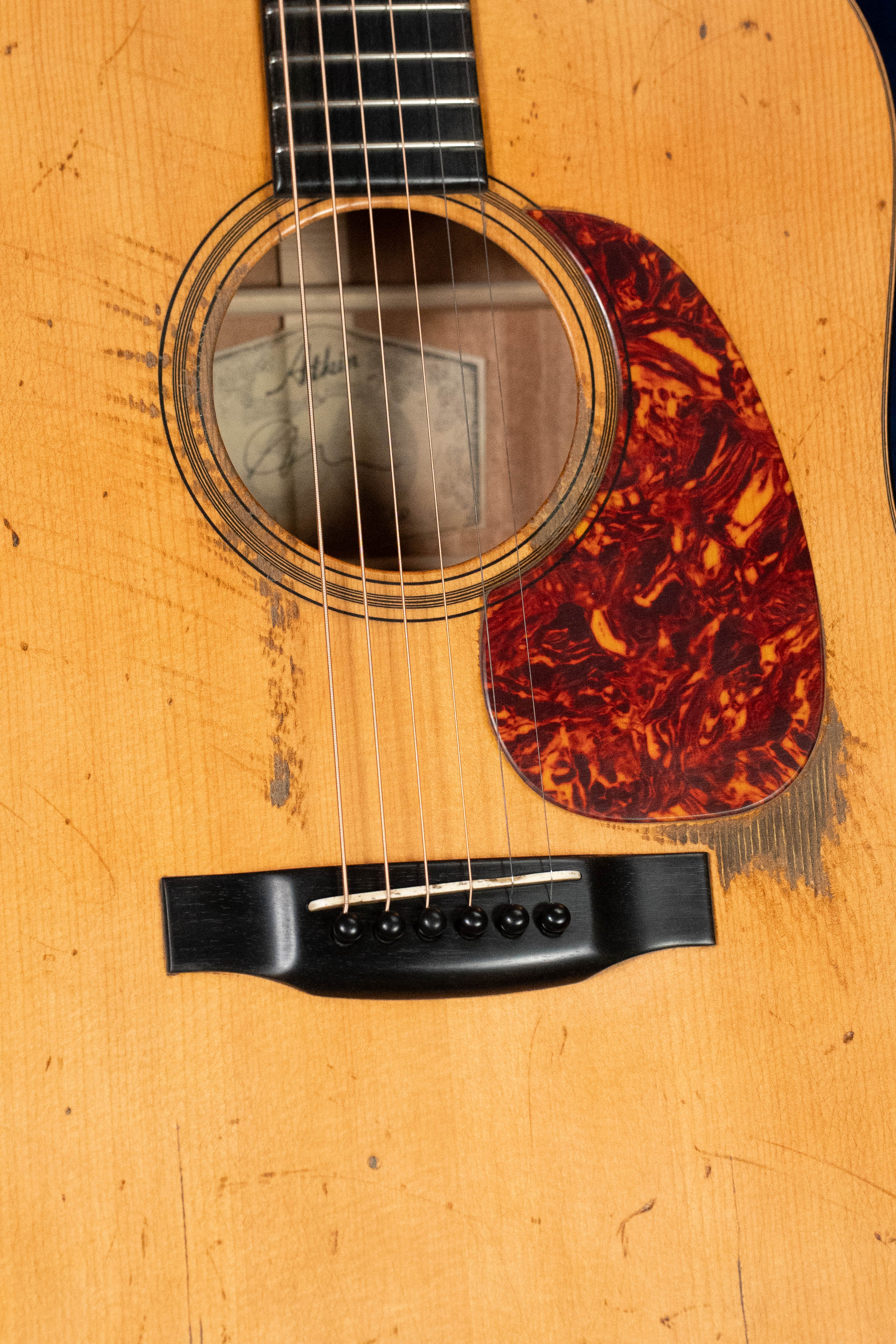 Atkin Essential D Baked Sitka/Mahogany Heavy Aged Dreadnought Acoustic Guitar #3991 - Image 3