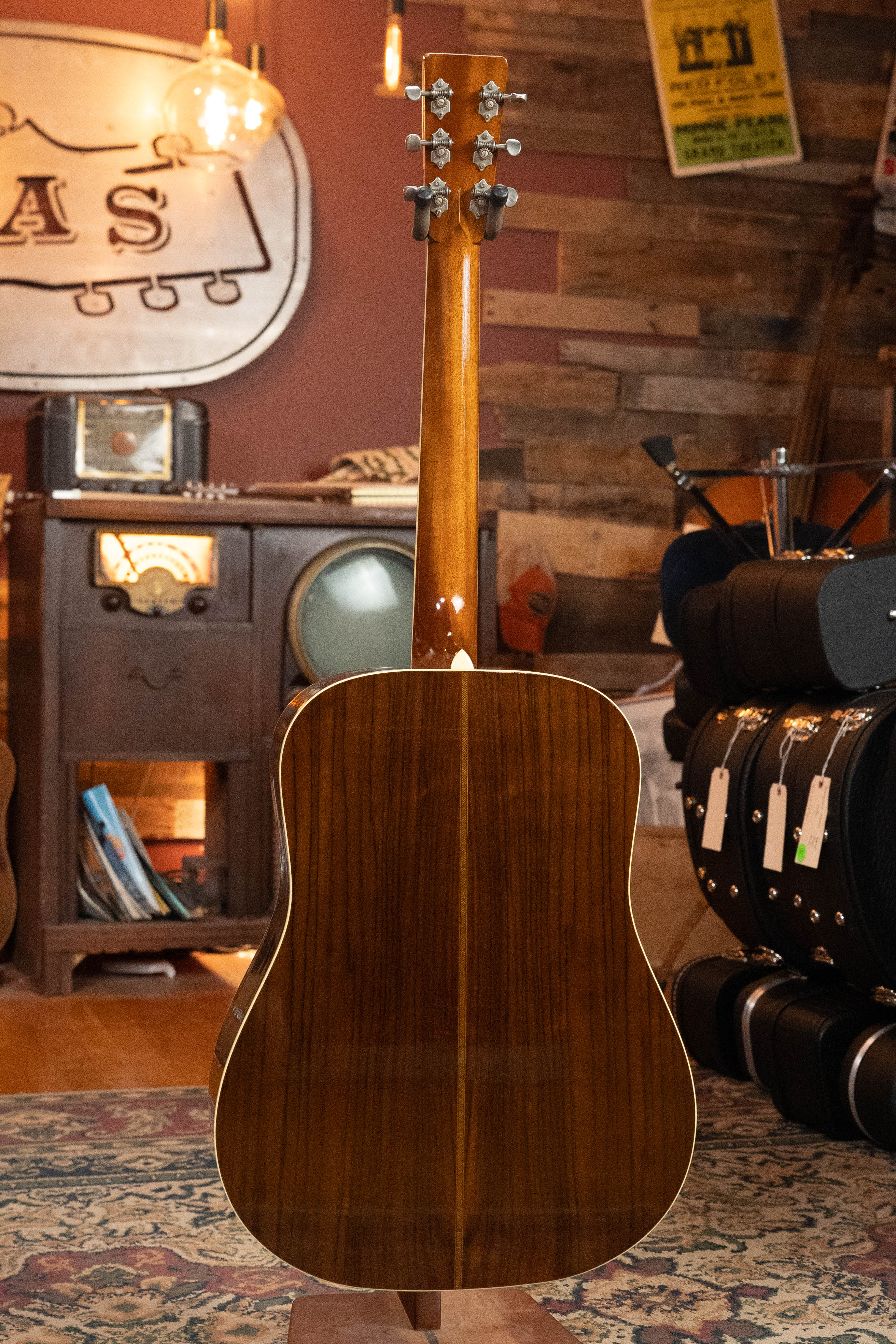 Atkin White Rice Baked Sitka/Rosewood Aged Dreadnought Acoustic Guitar #4002 - Image 9