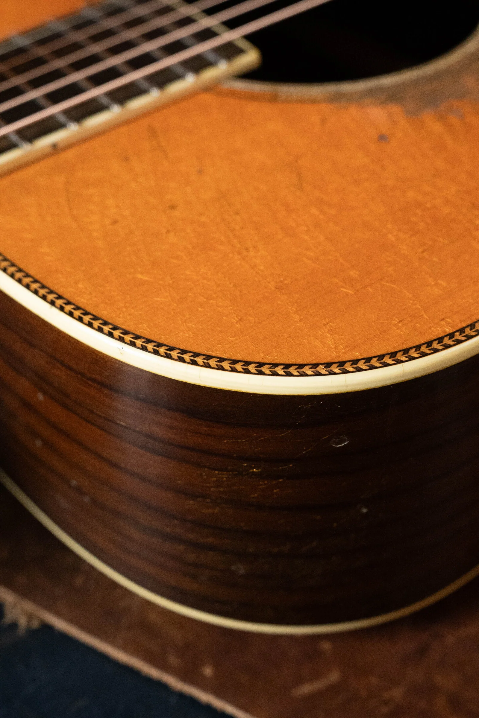 Atkin White Rice Heavily Aged Stika/Rosewood Dreadnought Acoustic Guitar # 3786 - Image 19