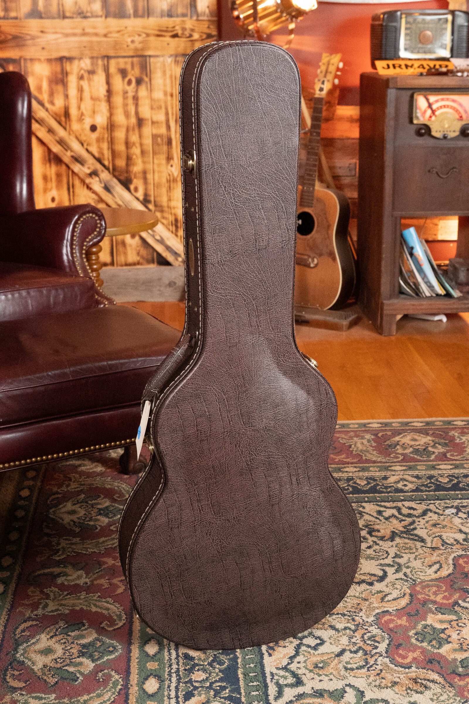 Bedell Classic Folk All Honduran Mahogany Antique Burst Orchestra Model Guitar w/Electronics #5009 - Image 13