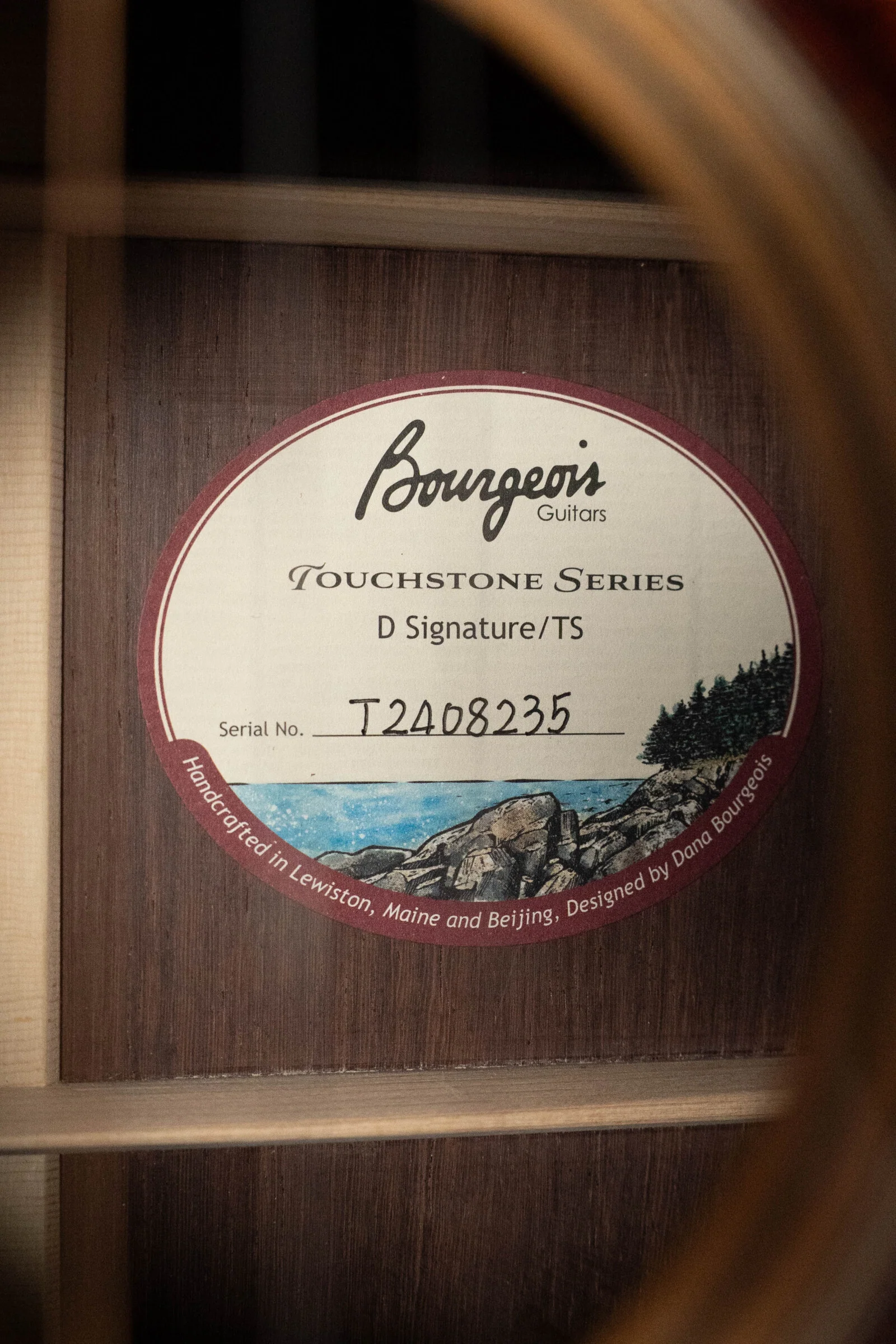 Bourgeois D Touchstone Signature Torrefied Alaskan Sitka/Madagascar Rosewood Dreadnought Acoustic Guitar #8235 - Image 3