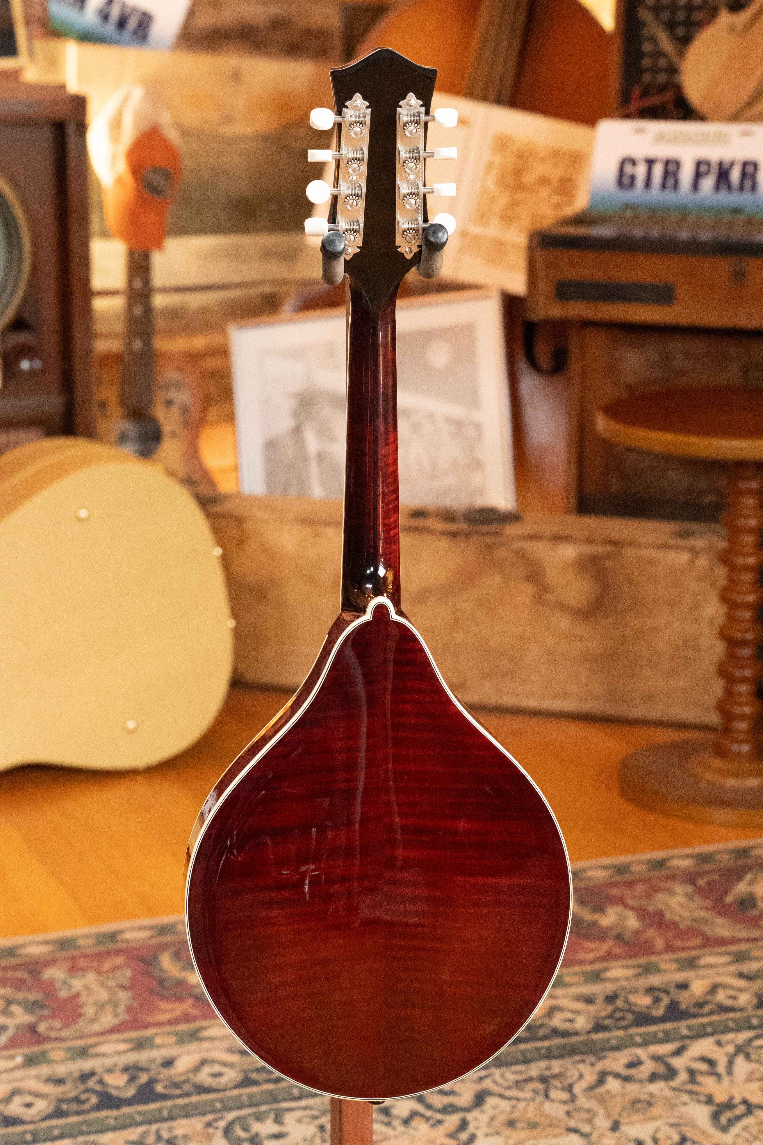 Bourgeois M5-A-CR Aged-Tone Adirondack/Maple Cordovan Red A-Style Mandolin #2123 - Image 9