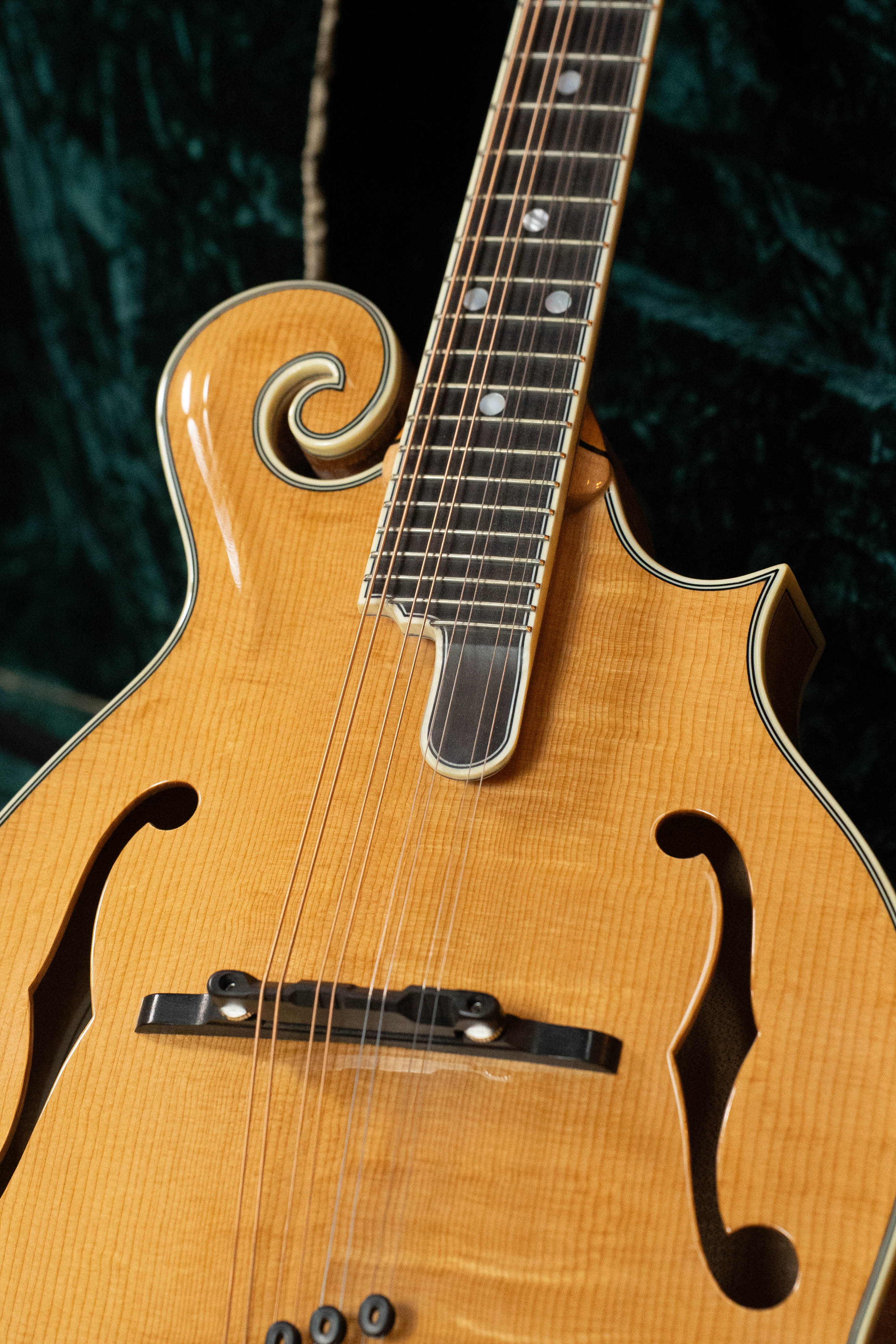 Bourgeois M5-F Aged-Tone Adirondack/Maple F-Style Mandolin #8111 - Image 3