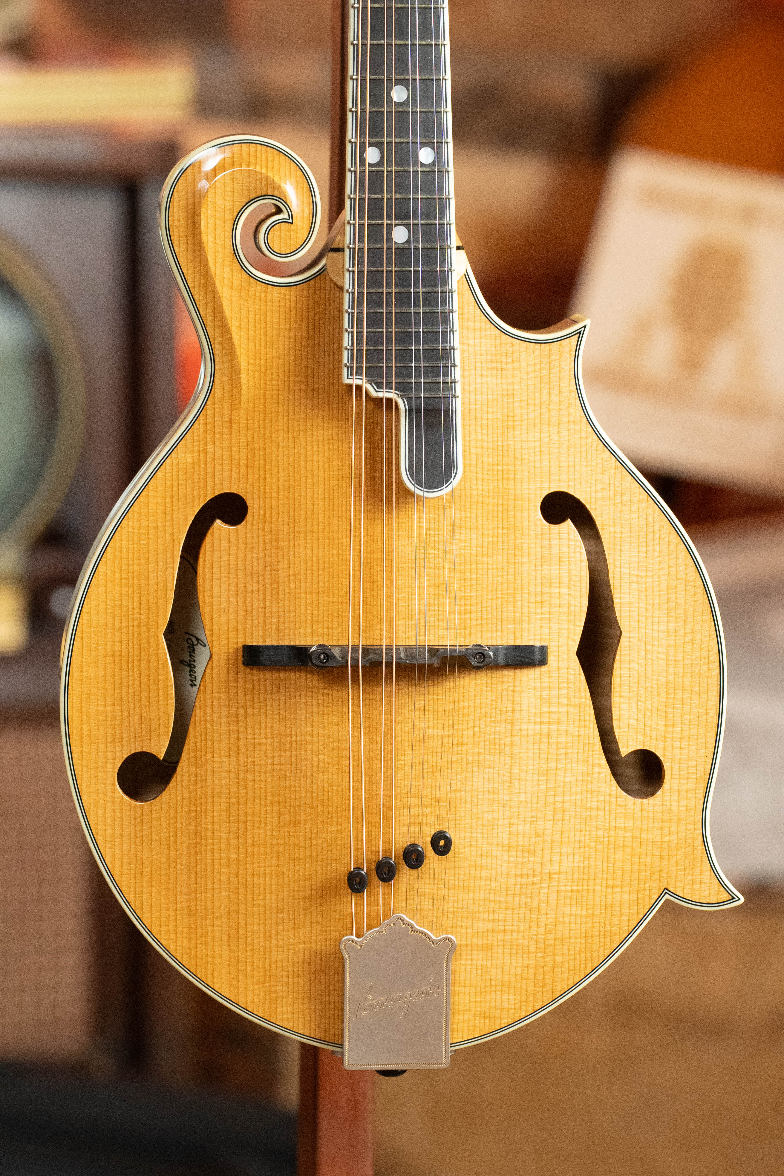 Bourgeois M5-F Aged-Tone Adirondack/Maple F-Style Mandolin #9015 - Image 7