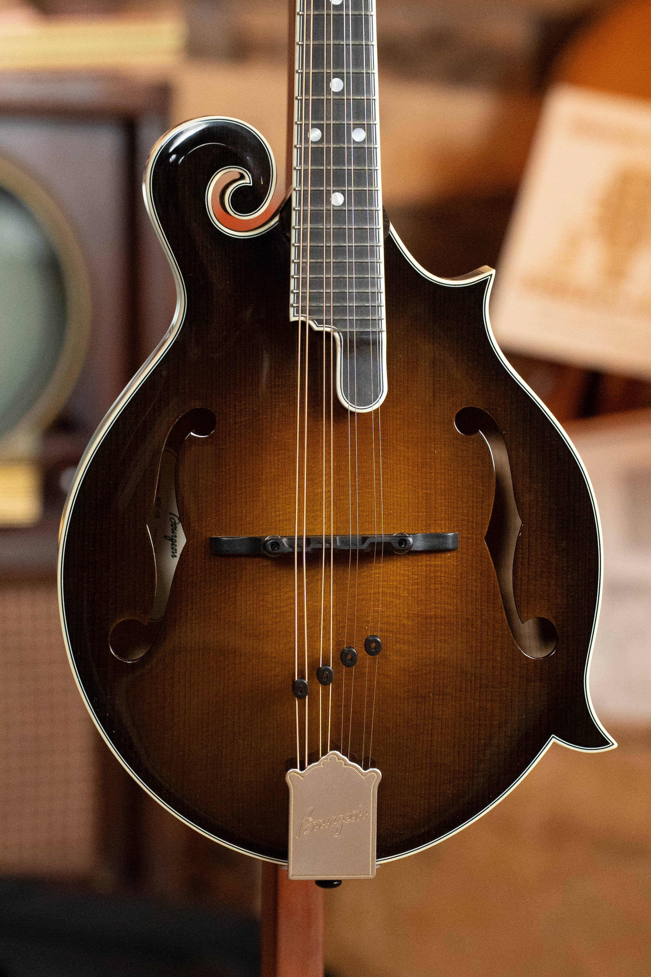 Bourgeois M5-F-SB Aged-Tone Adirondack/Maple Sunburst F-Style Mandolin #9110 - Image 7