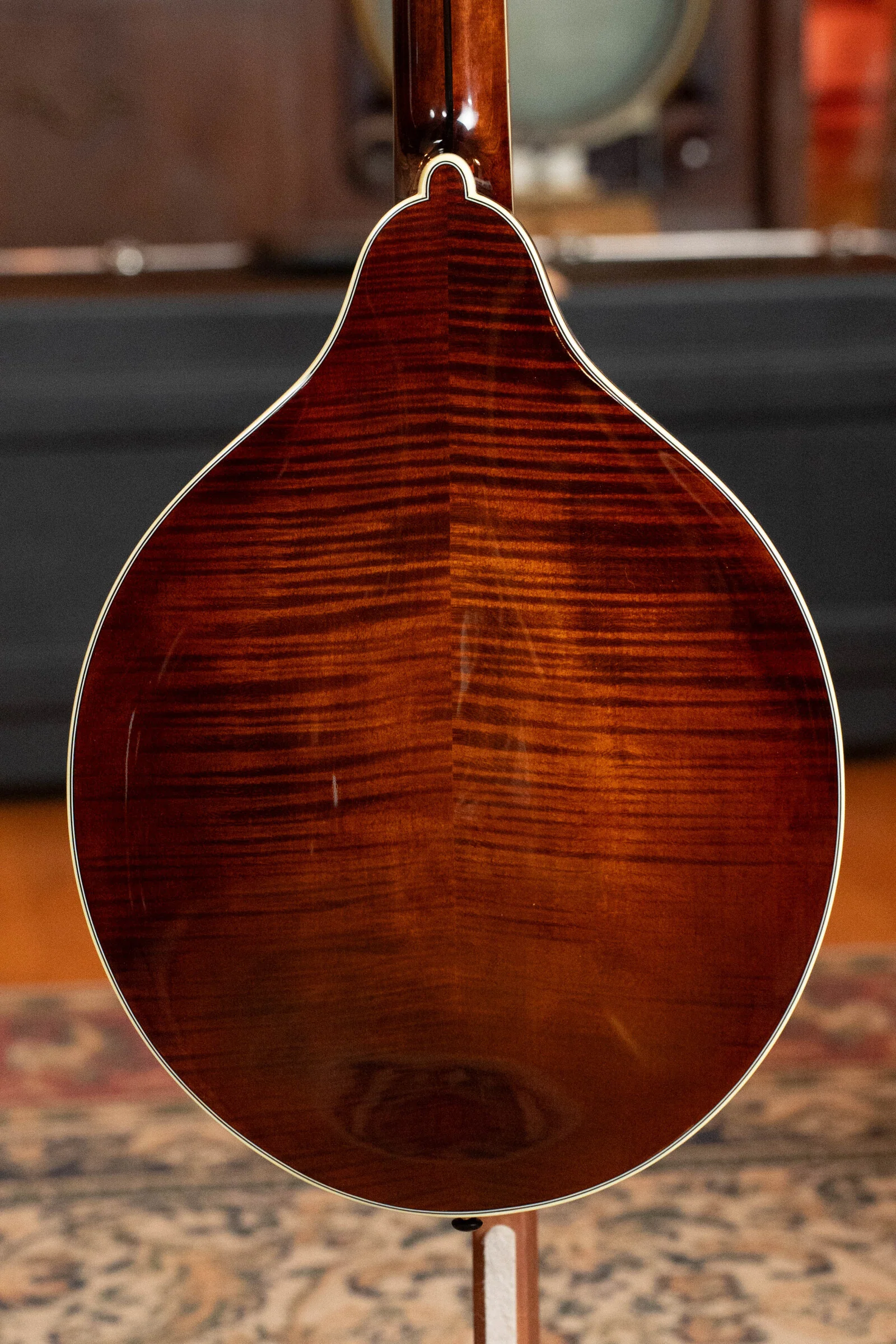 Bourgeois M5-O-BT Aged Tone Adirondack/European Curly Maple Black Octave Mandolin #9045 - Image 13