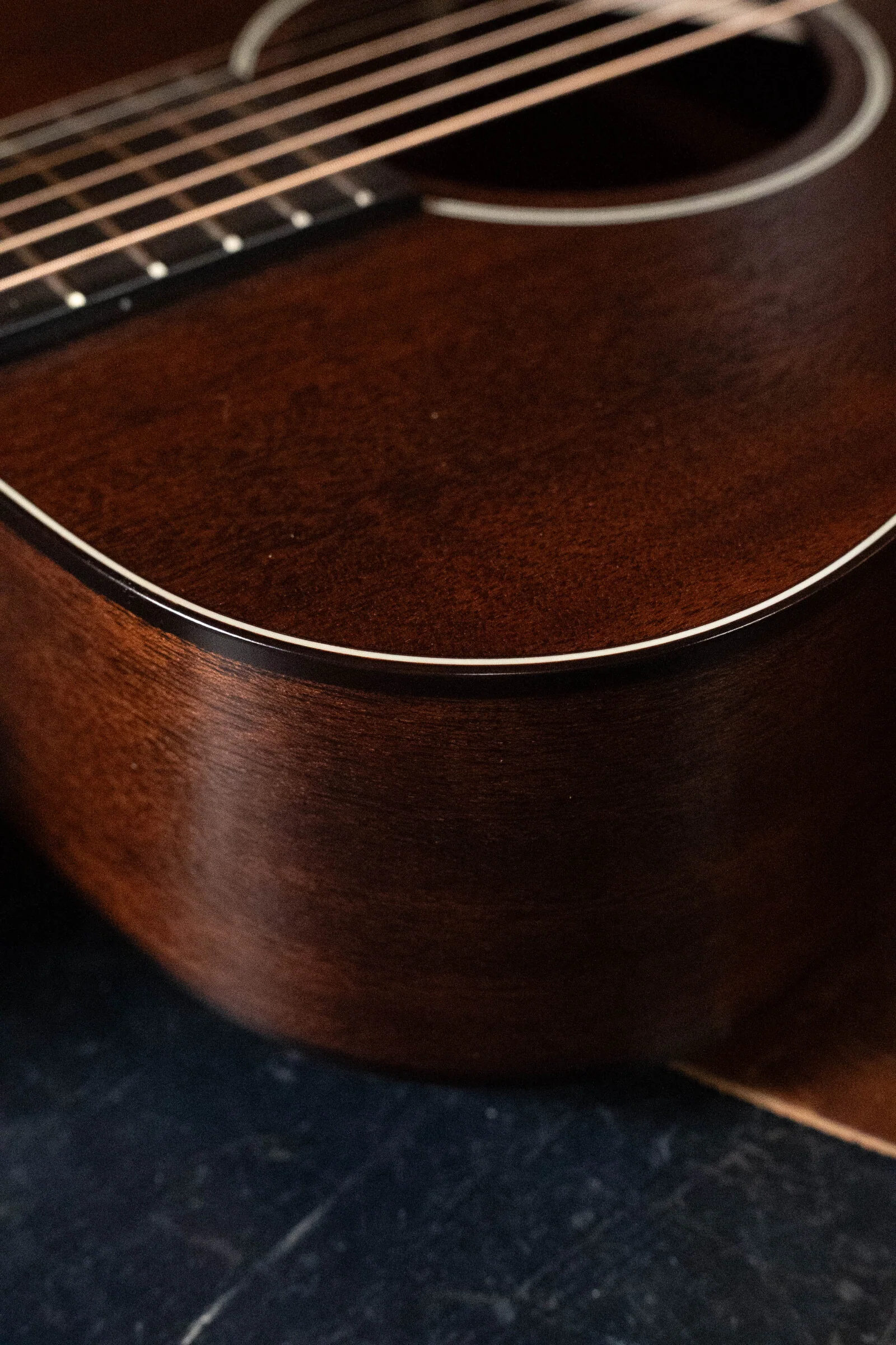 Bourgeois Professional Series Hog Top Satin All Mahogany OM Acoustic Guitar #1208 - Image 13