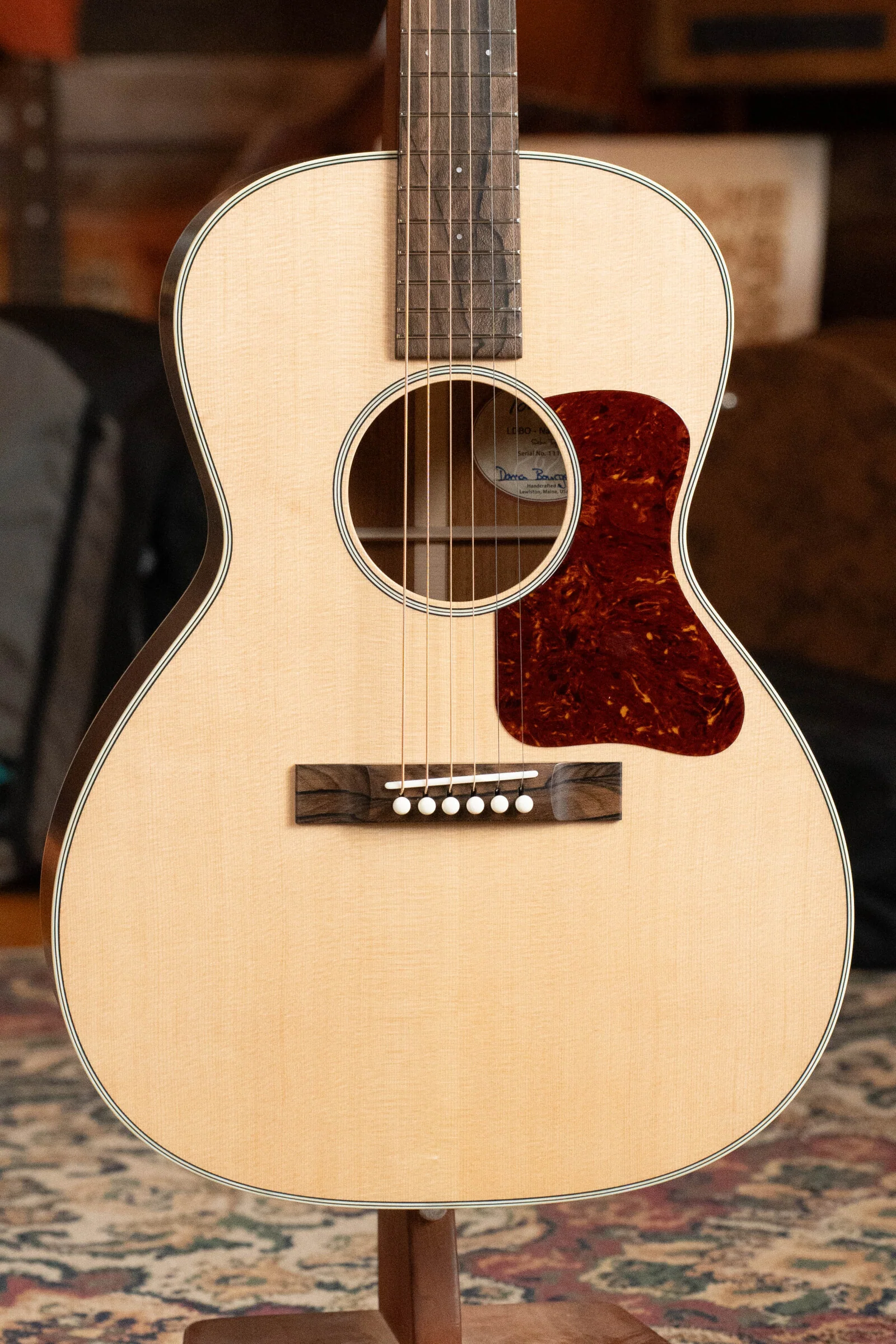 Bourgeois Professional Series Satin Sitka/Mahogany Natural Satin OO Acoustic Guitar #1103 - Image 7