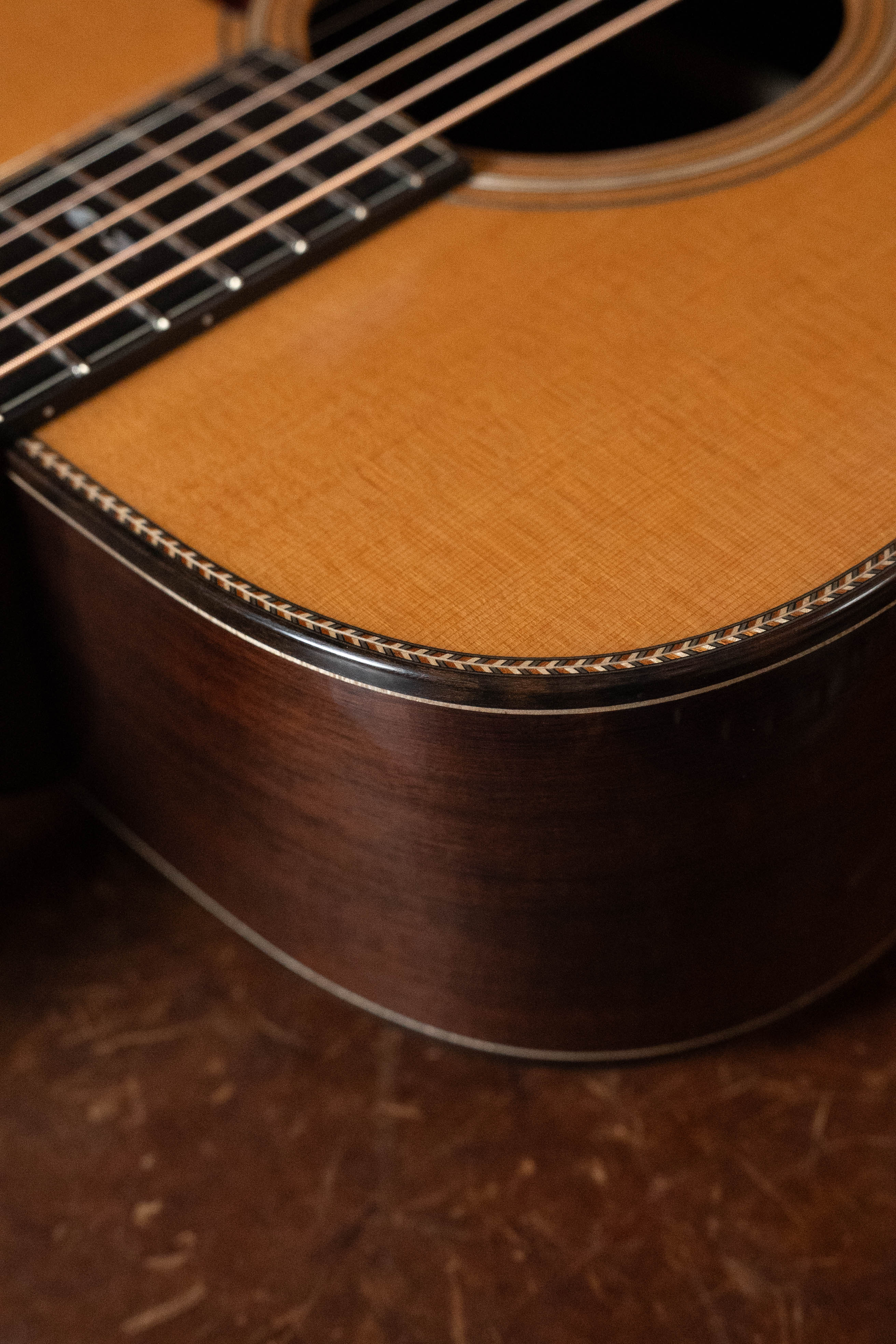 Bourgeois Signature Touchstone Series Torrefied Sitka/Madagascar Dreadnought Acoustic Guitar #5242 - Image 15