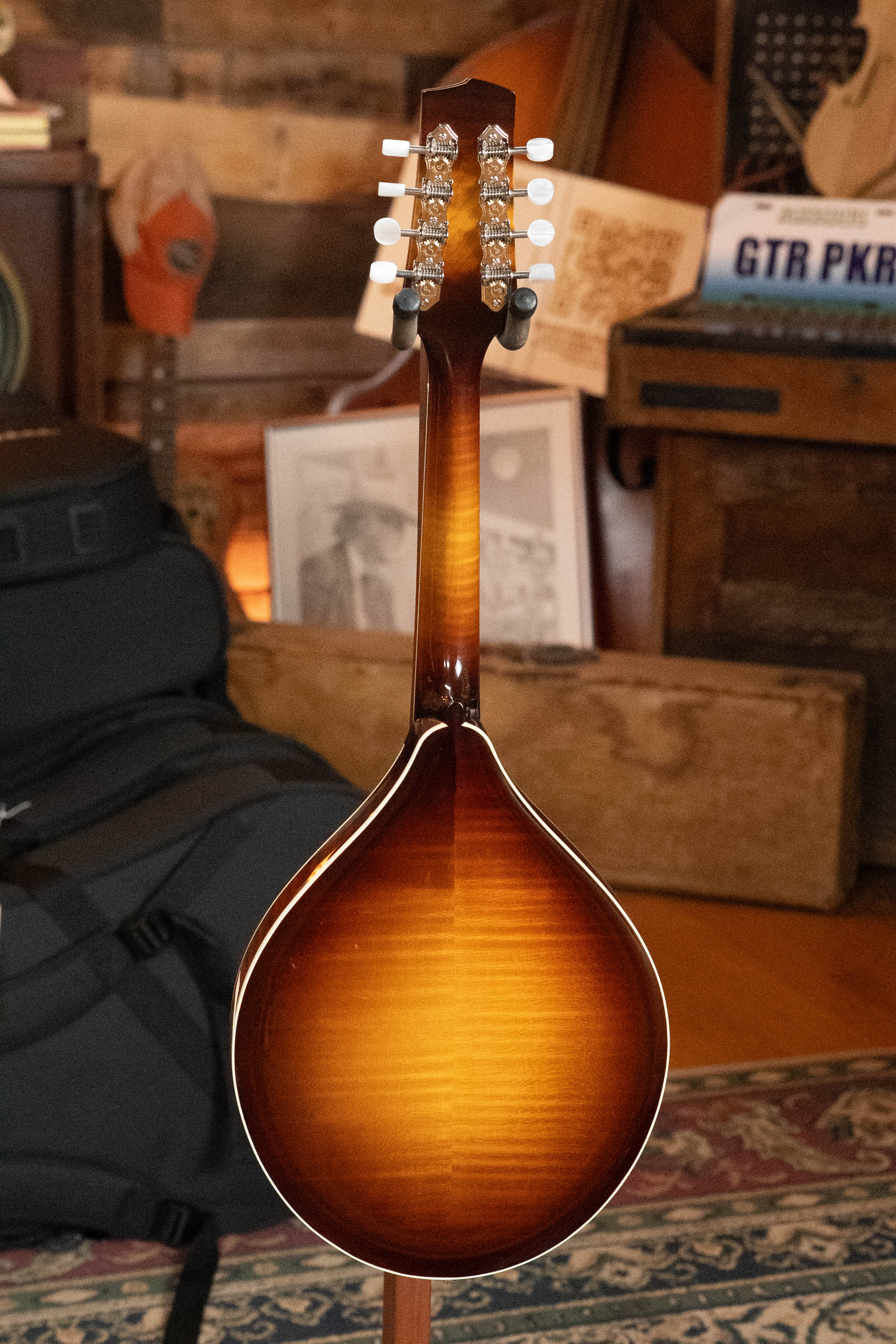 Bulas Carpathian Spruce/Curly Maple Cremona Sunburst A-Style Mandolin #8129 - Image 10