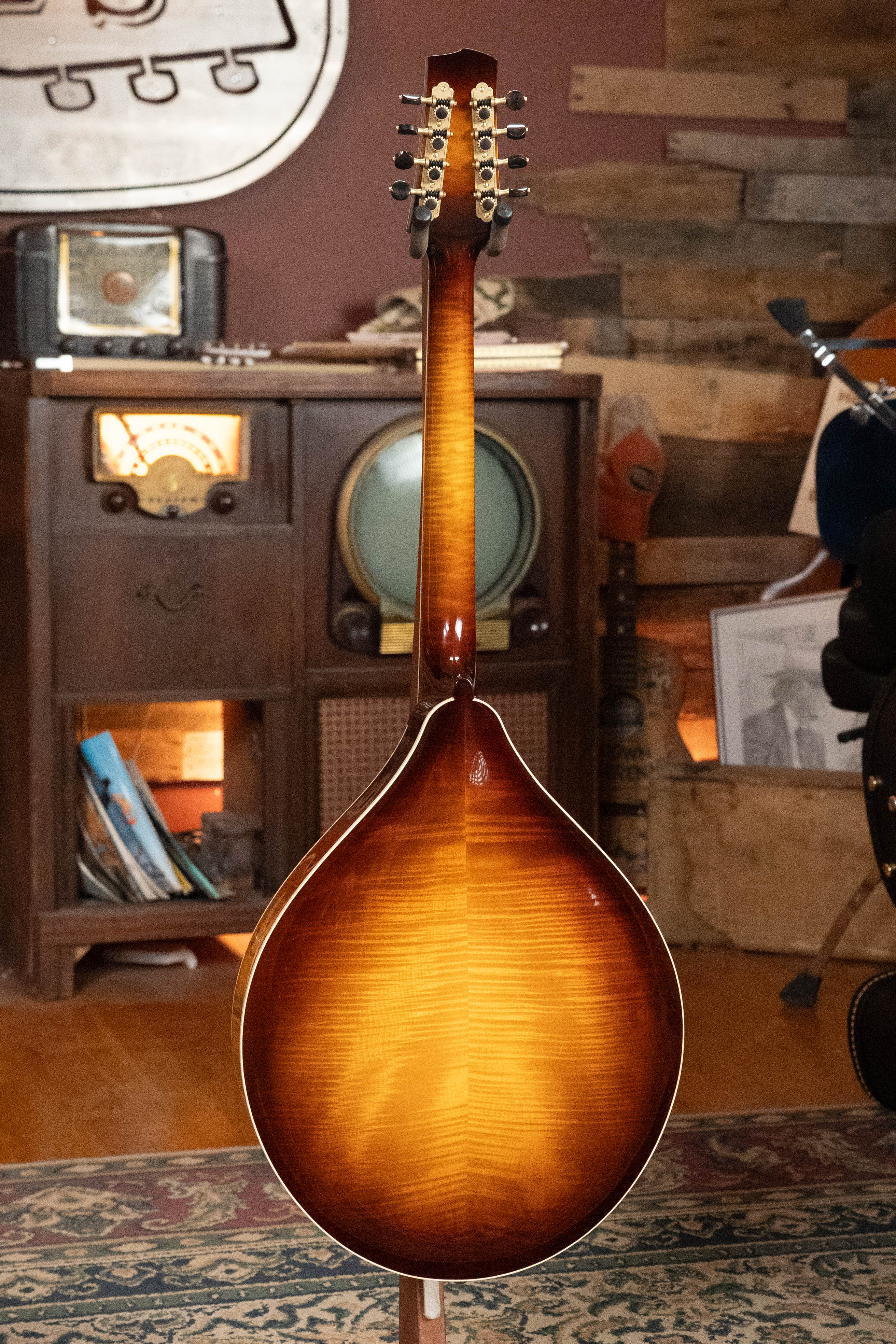 Bulas Carpathian Spruce/Curly Maple Cremona Sunburst Octave Mandolin #4102 - Image 10