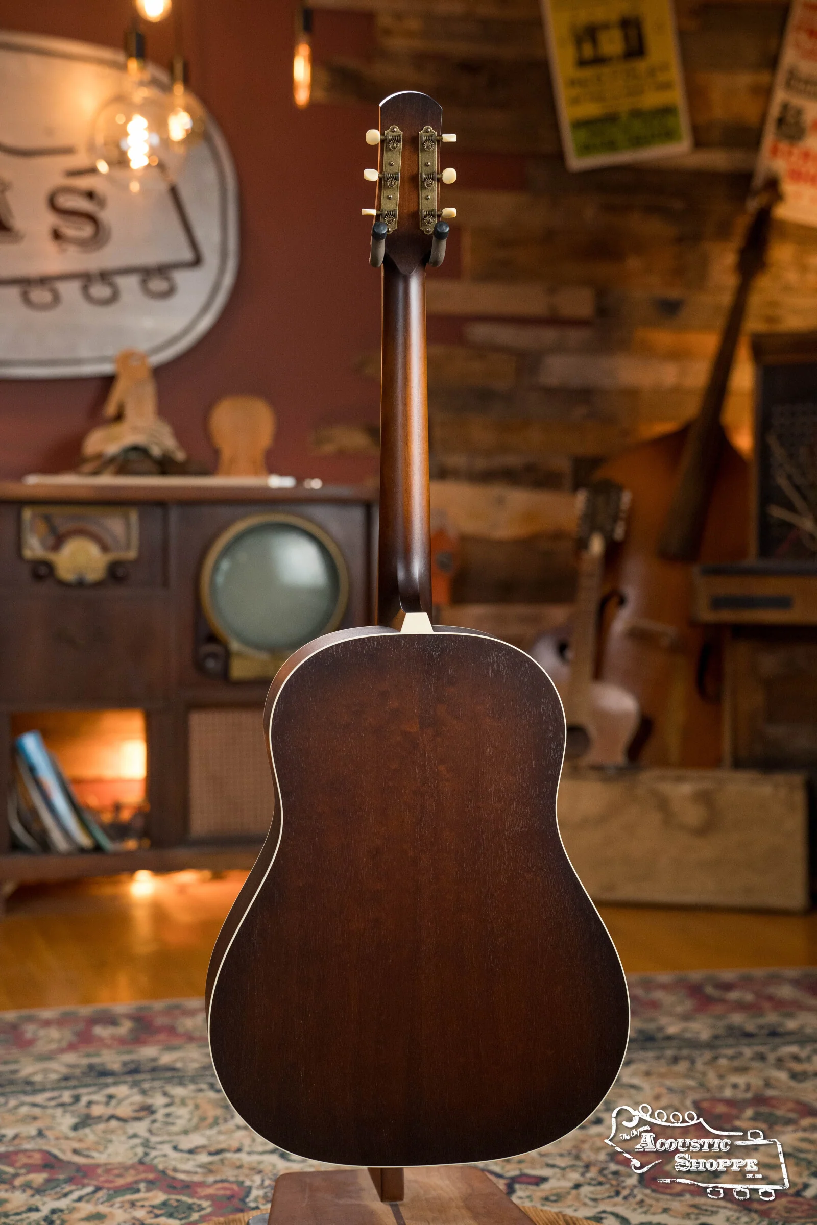 IRIS DF *Custom* Guild Sitka/Old Mahogany Burst Slope Shoulder Dreadnought Guitar #1044 - Image 47