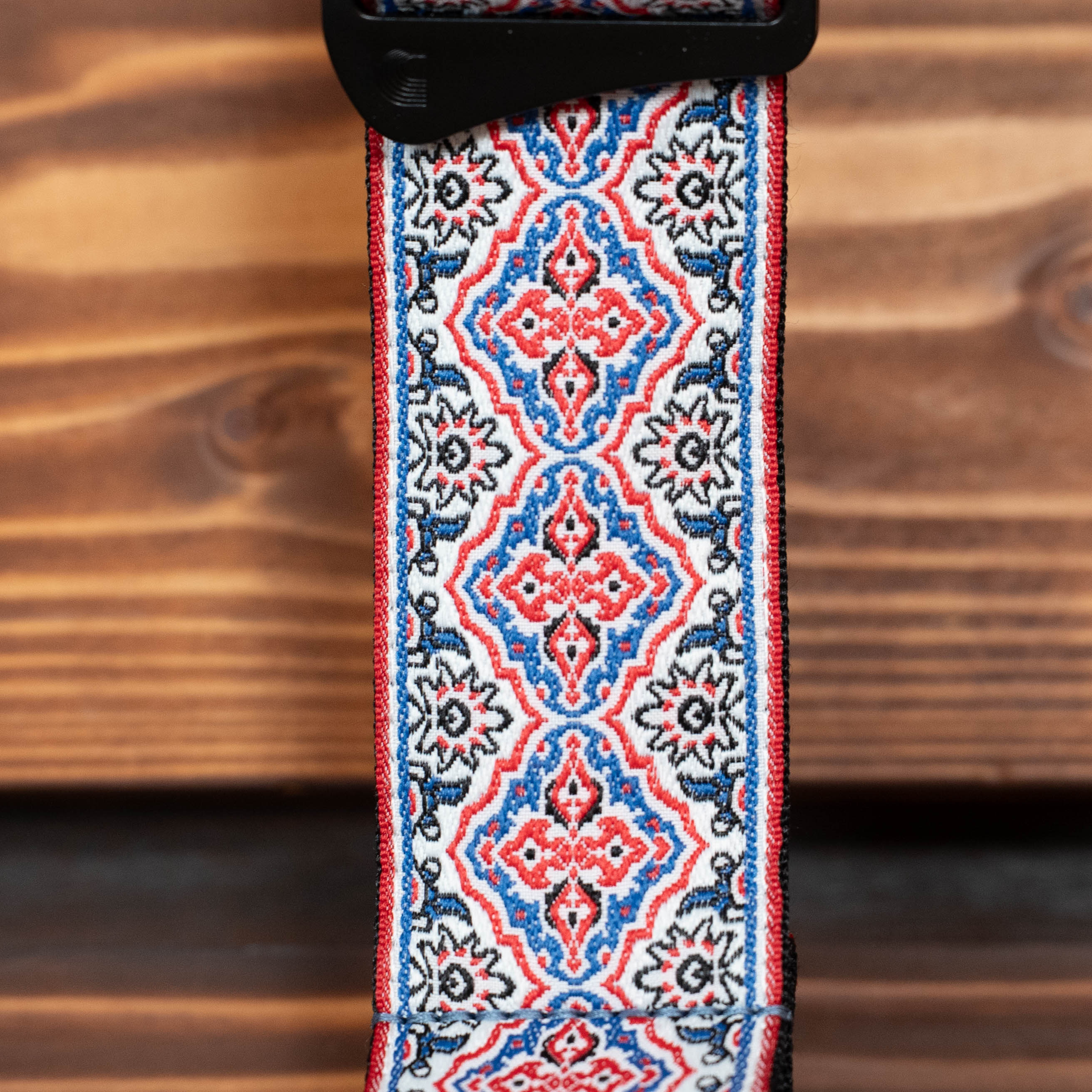D'Addario Eco Persian Woven Guitar Strap - White Pattern - Image 2