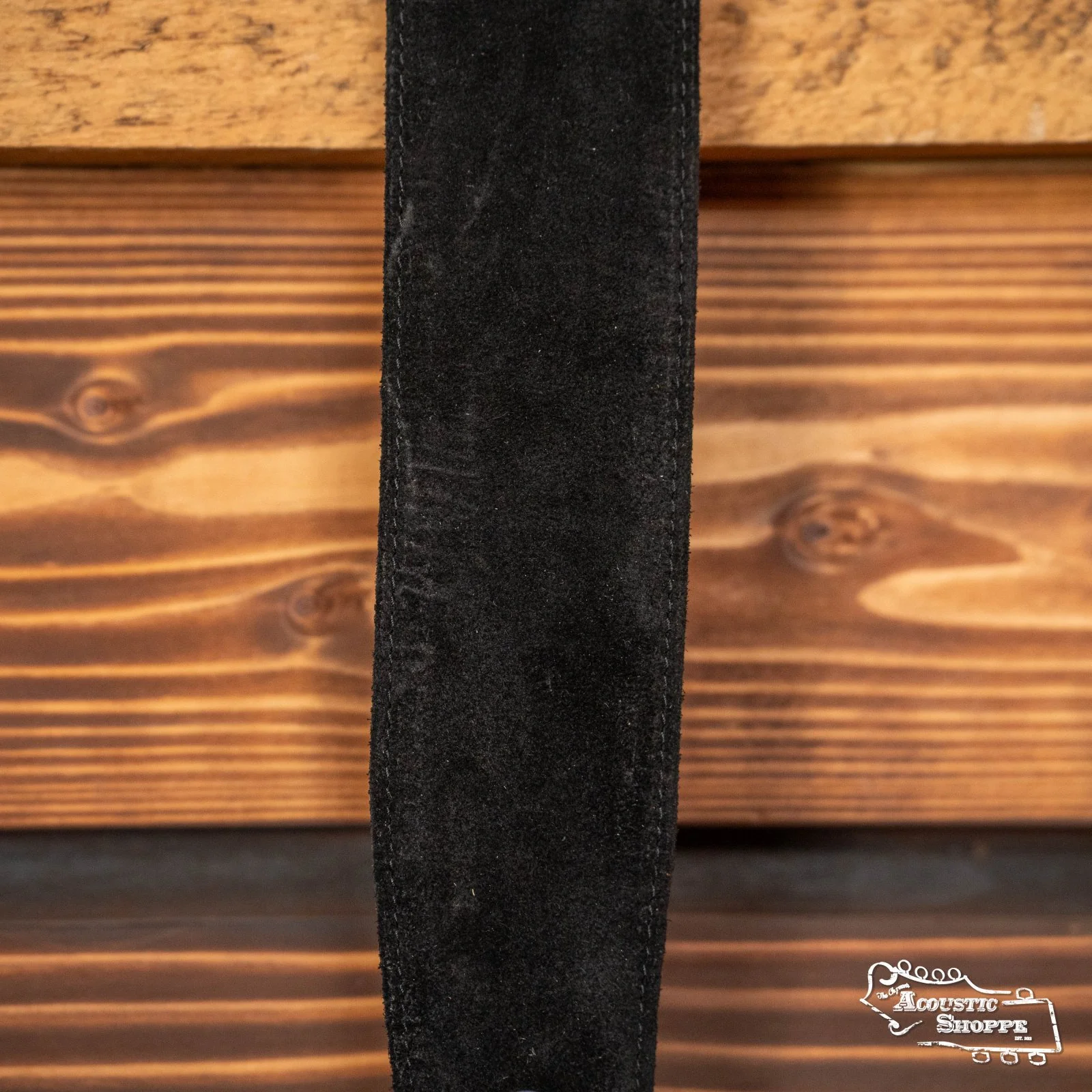 D'Addario 25SS00-DX Suede Guitar Strap - Black - Image 2