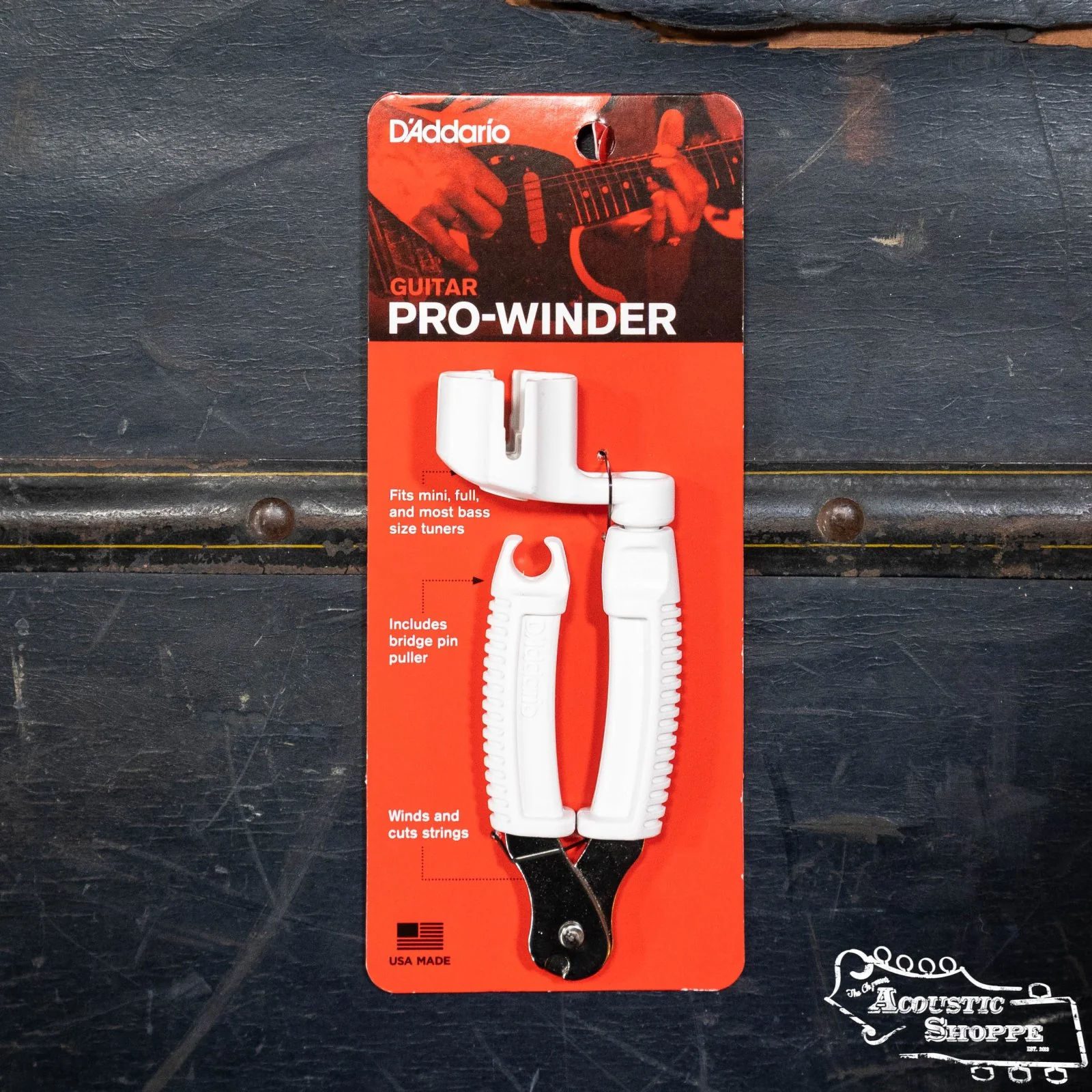 D'Addario Pro-Winder String Winder and Cutter - White