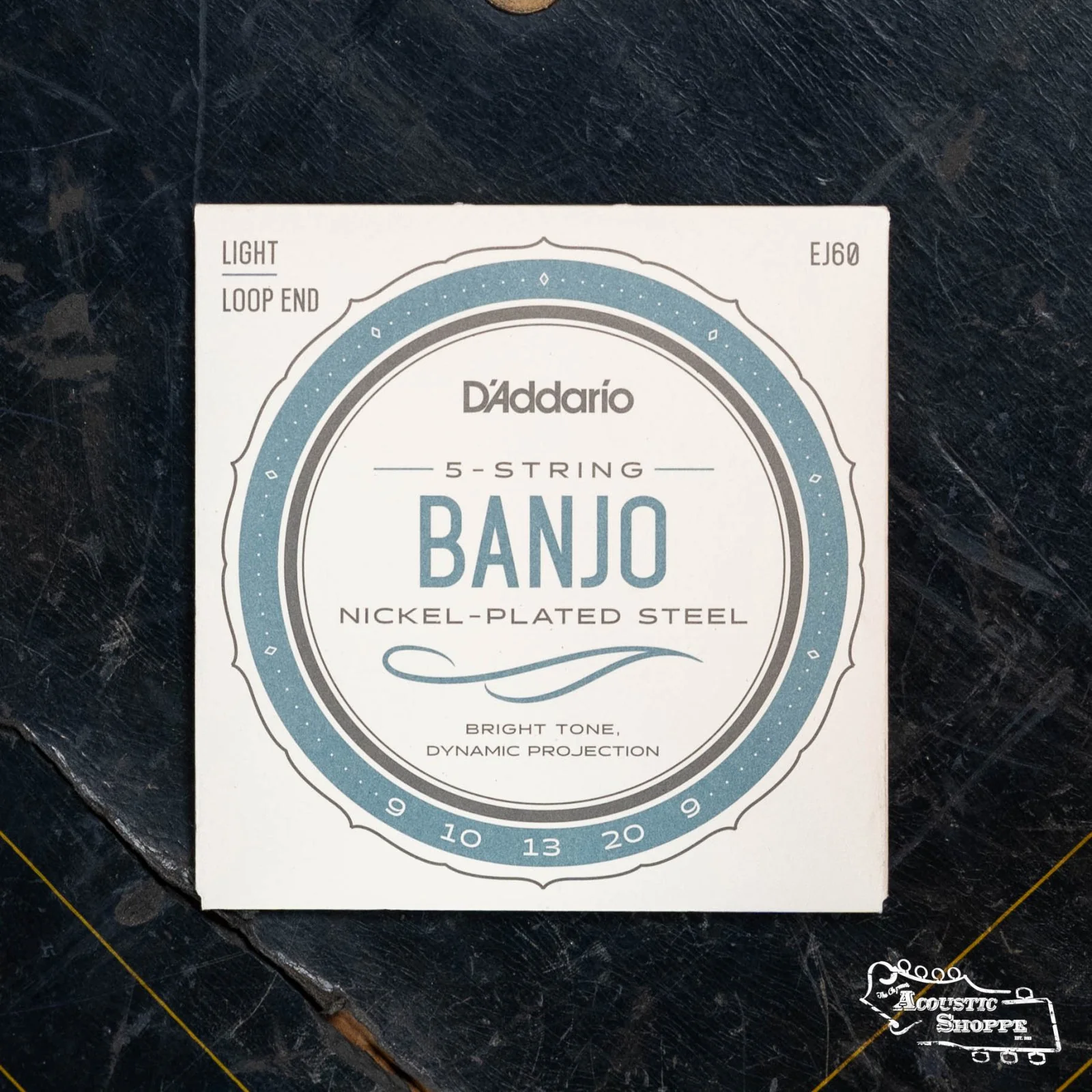 D'Addario EJ60 Nickel 5 String Banjo Strings - Light, 9-20