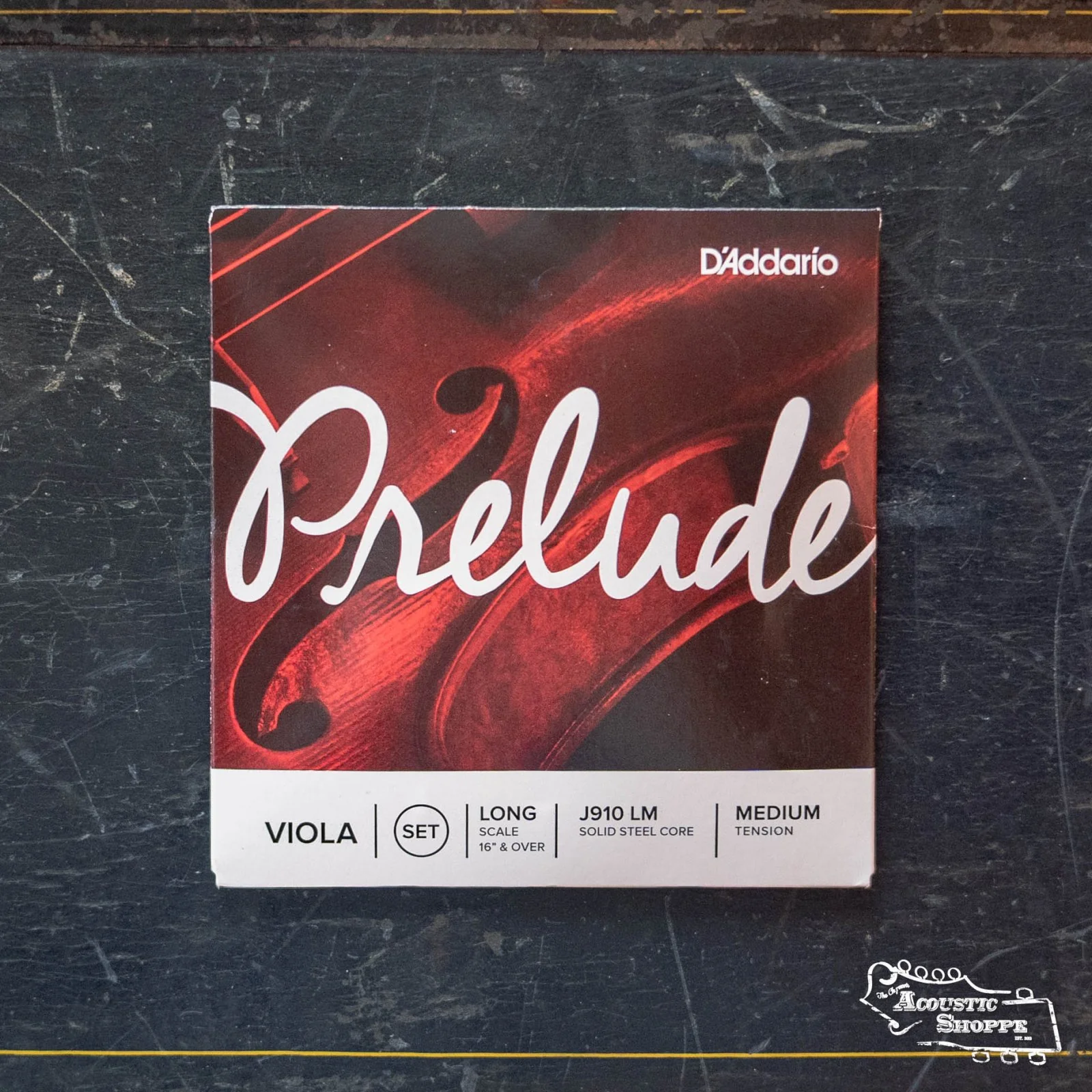 D'Addario J910 LM Prelude Viola String Set, Long Scale, Medium Tension