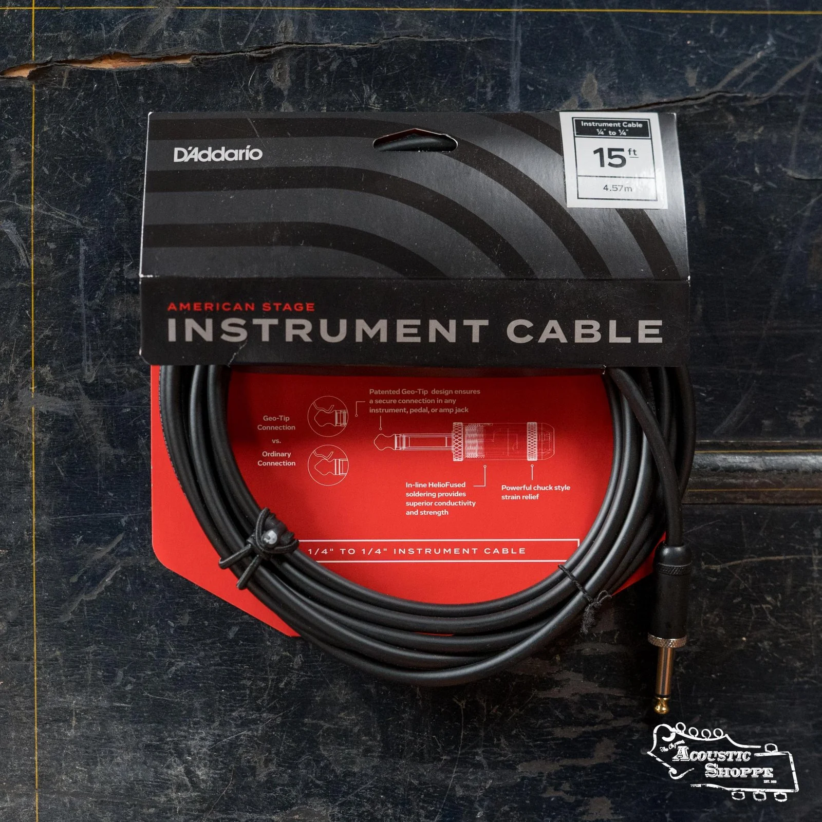 D'Addario PW-AMSG American Stage Instrument Cable 1/4" to 1/4" - Image 3