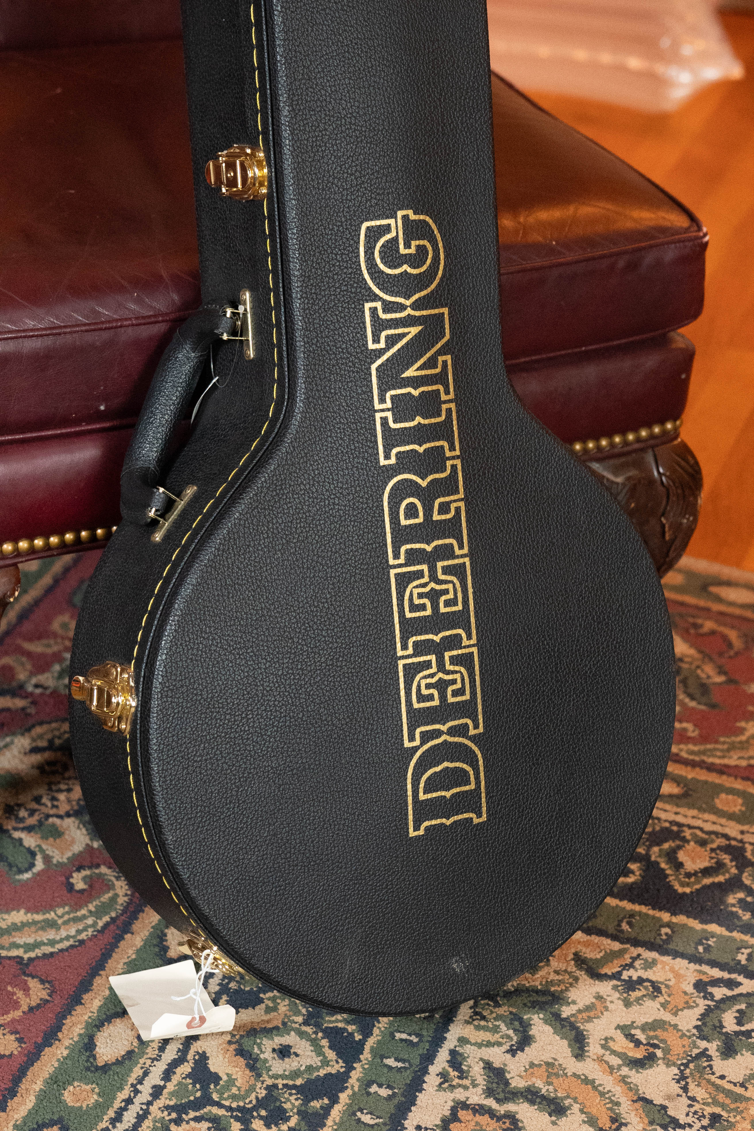 Deering Calico 5 String Curly Maple Resonator Banjo w/Spikes Installed #AX45 - Image 15