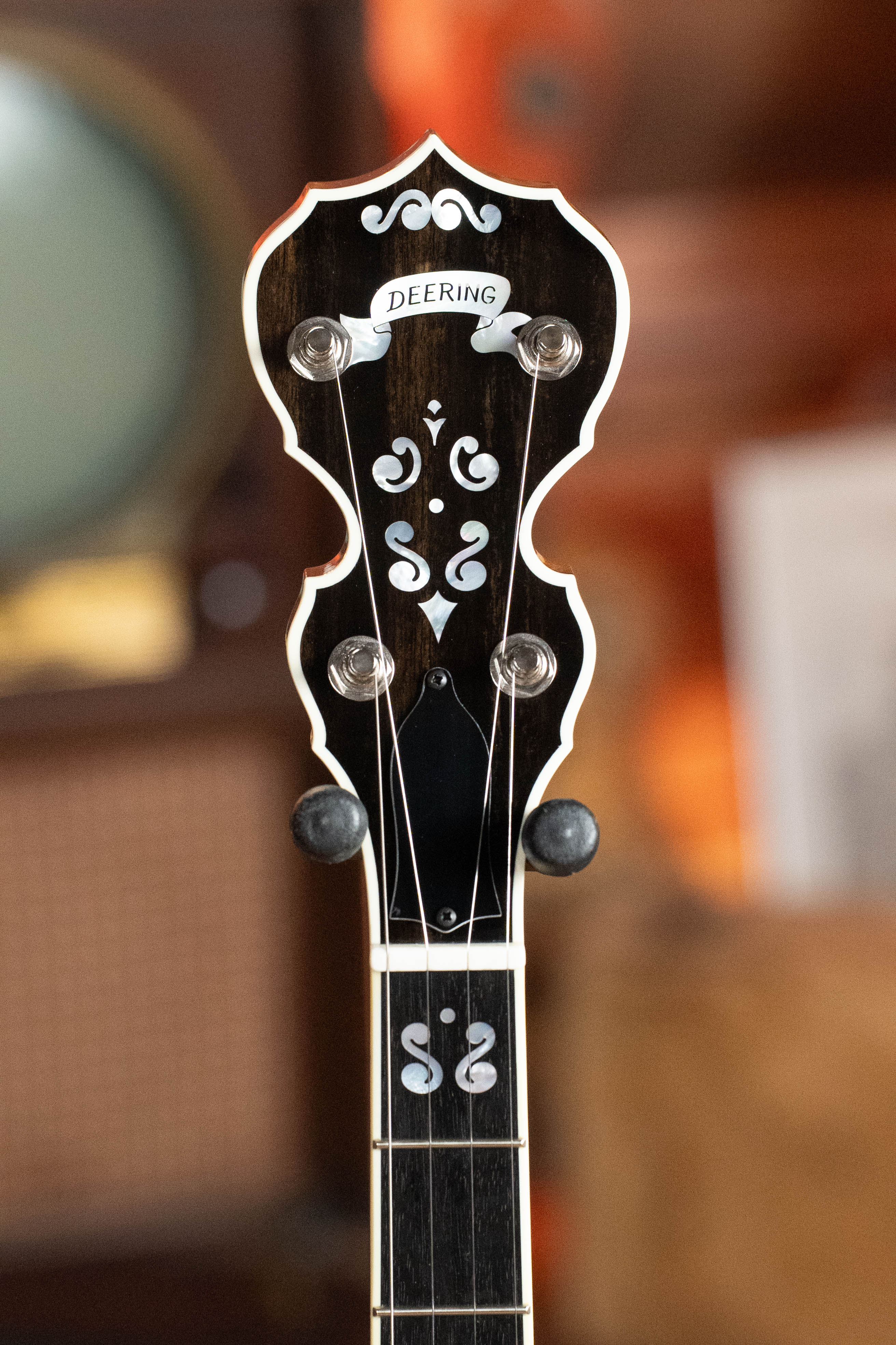 Deering Calico 5 String Curly Maple Resonator Banjo w/Spikes Installed #BC03 - Image 9