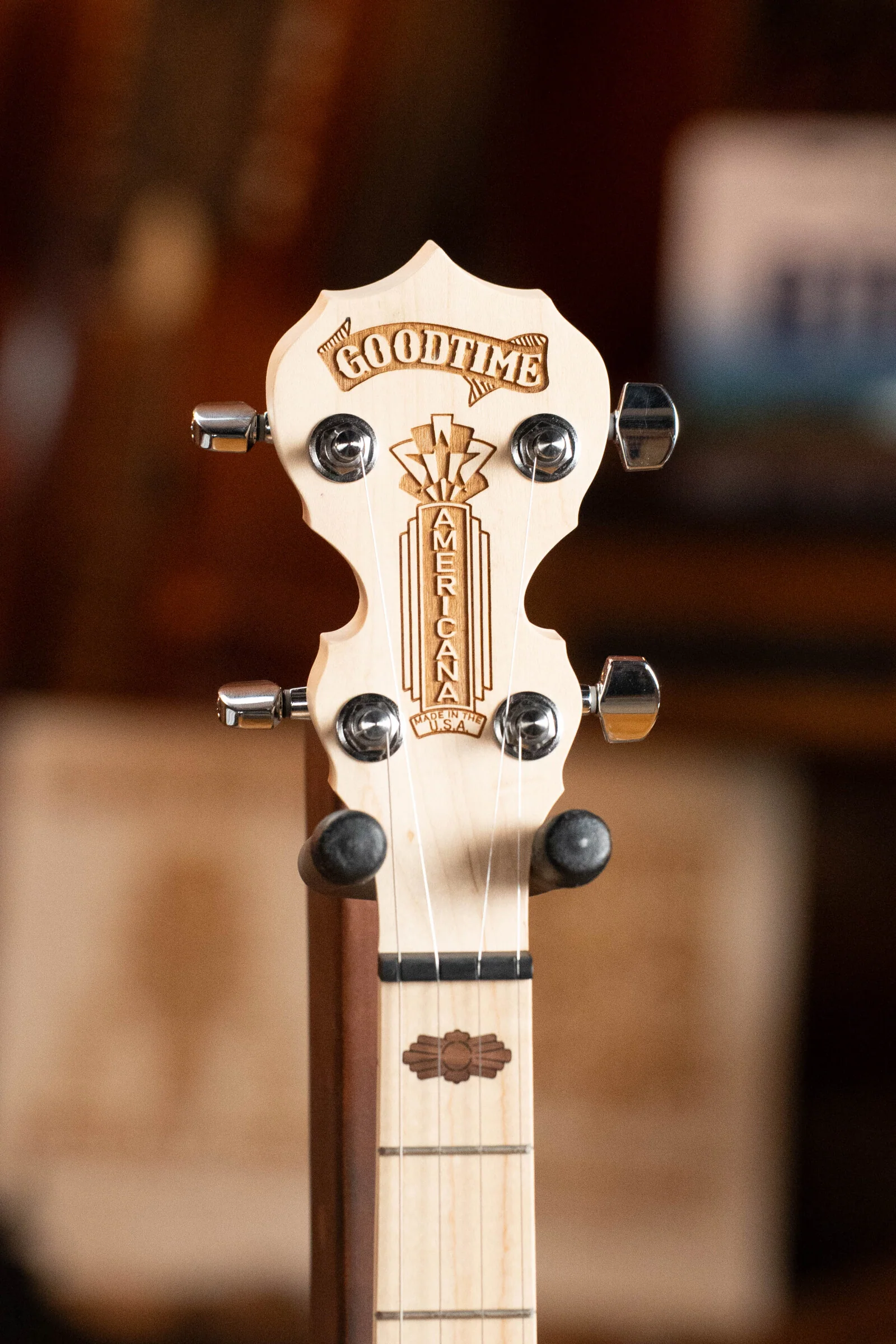 Deering Goodtime Americana 5-String Open Back Banjo w/Scooped Neck and Spikes Installed #3253 - Image 7