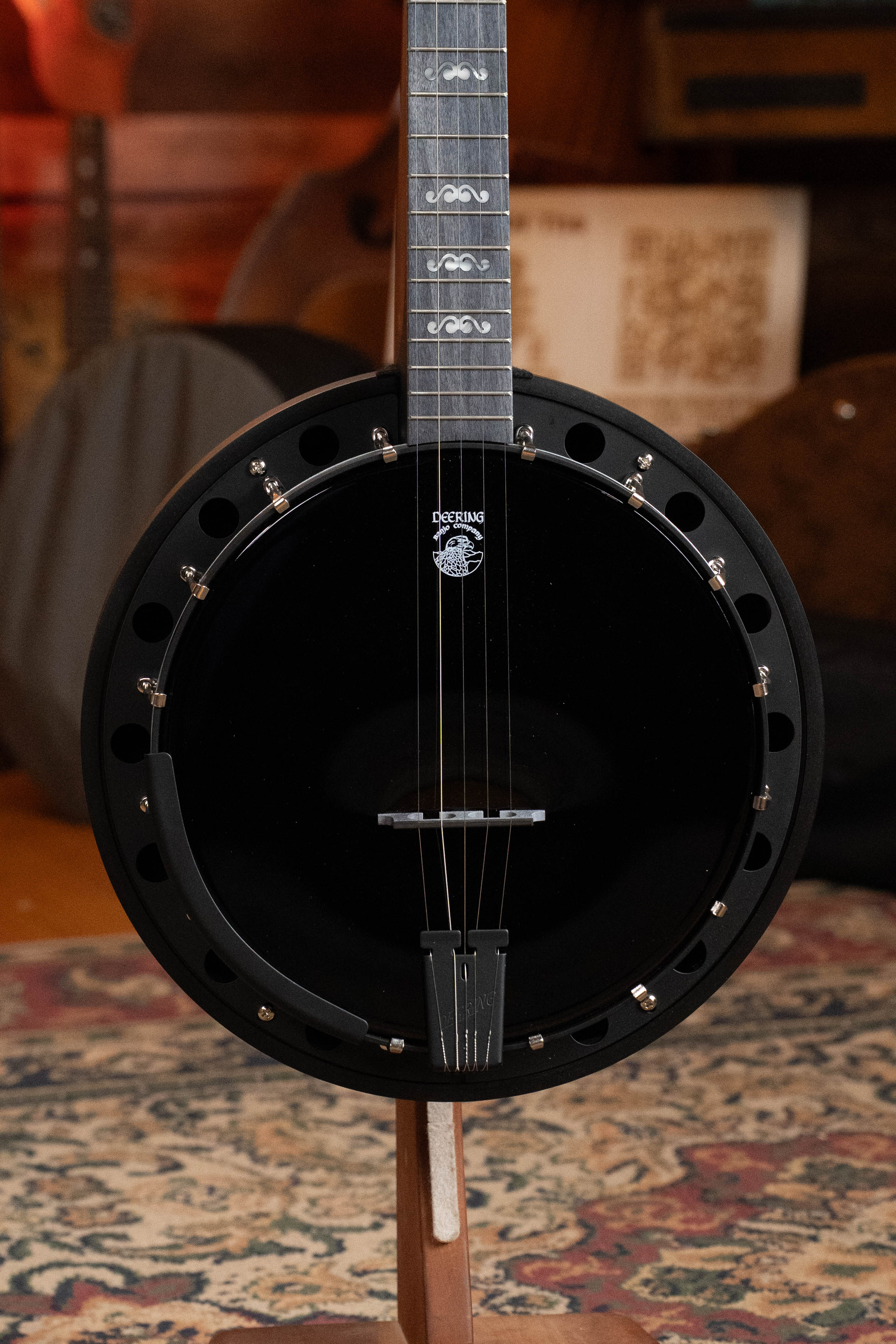 Deering Goodtime "BlackGrass" 5-String Banjo w/Resonator & Spikes Installed #4252 - Image 5