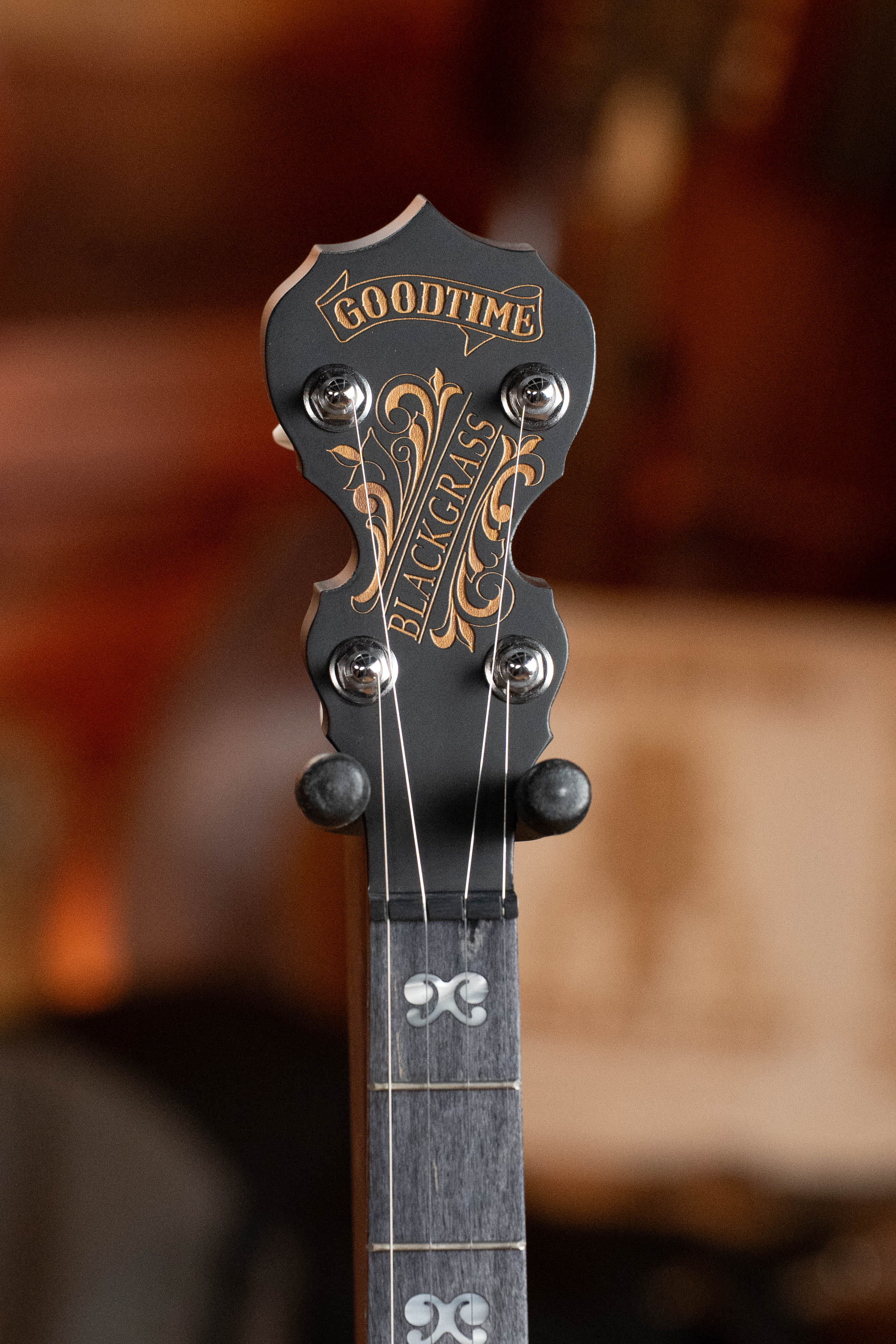 Deering Goodtime "BlackGrass" 5-String Banjo w/Resonator & Spikes Installed #4252 - Image 7