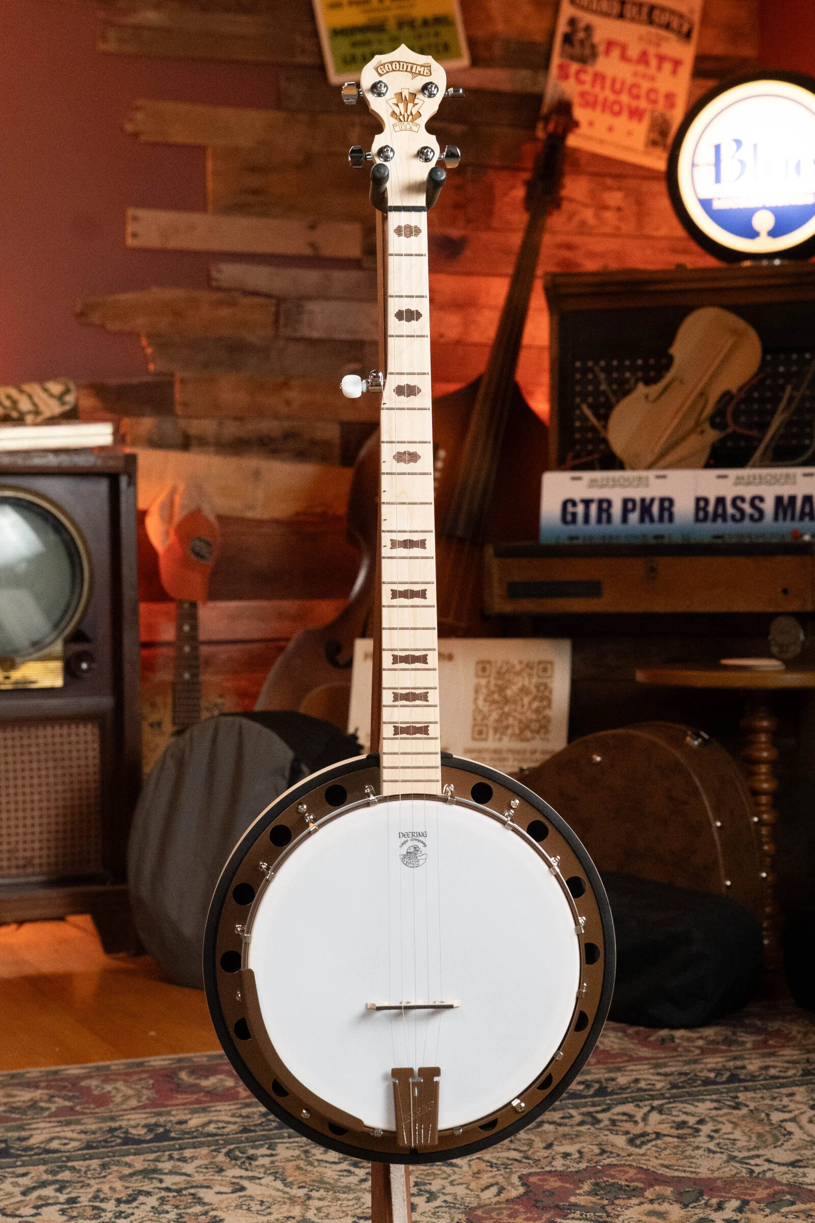 Deering Goodtime Two 5 String Resonator Banjo w/Spikes Installed #2515 - Image 4