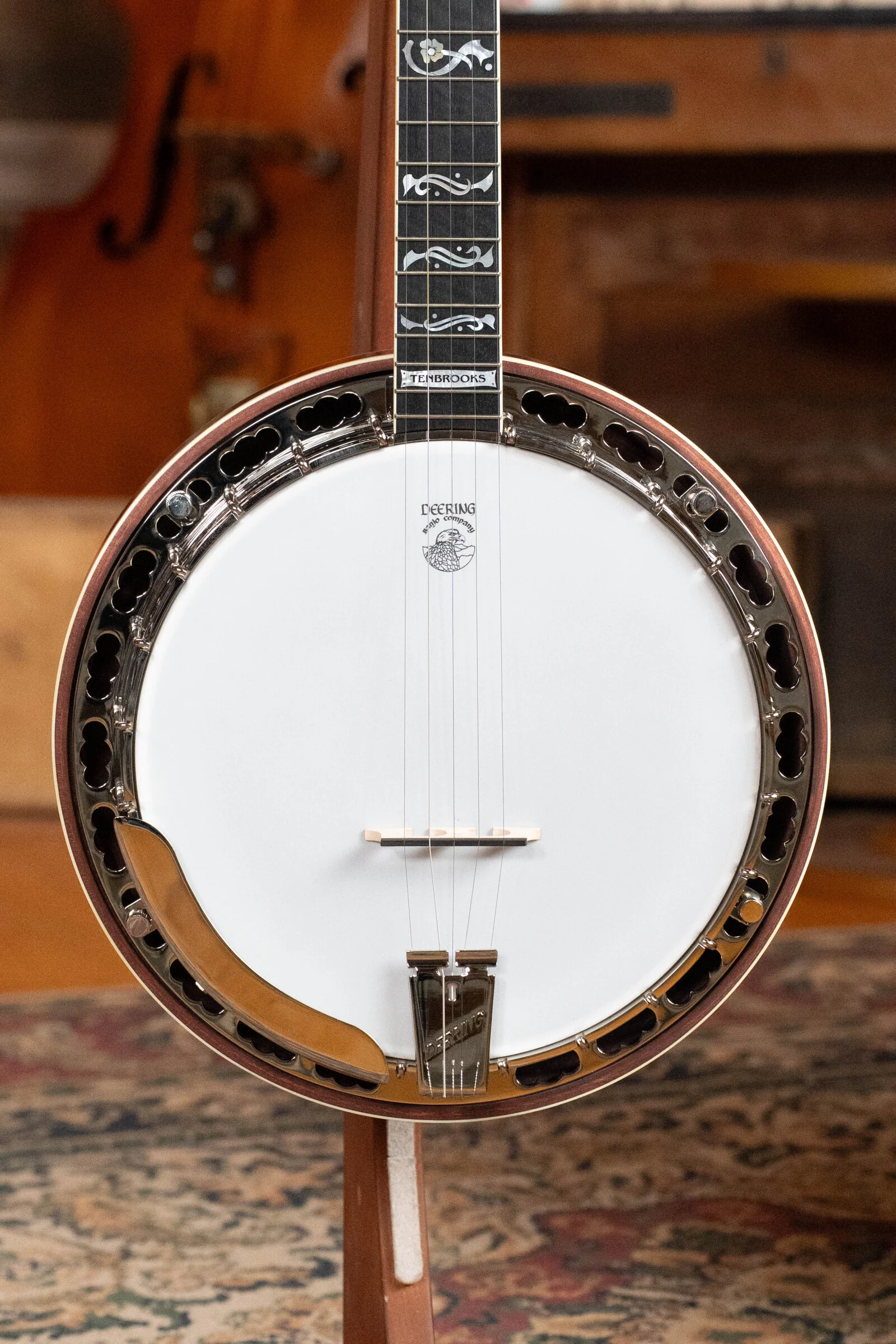 Deering Tenbrooks Saratoga Star 5 String Resonator Banjo w/Spikes Installed #0549 - Image 6