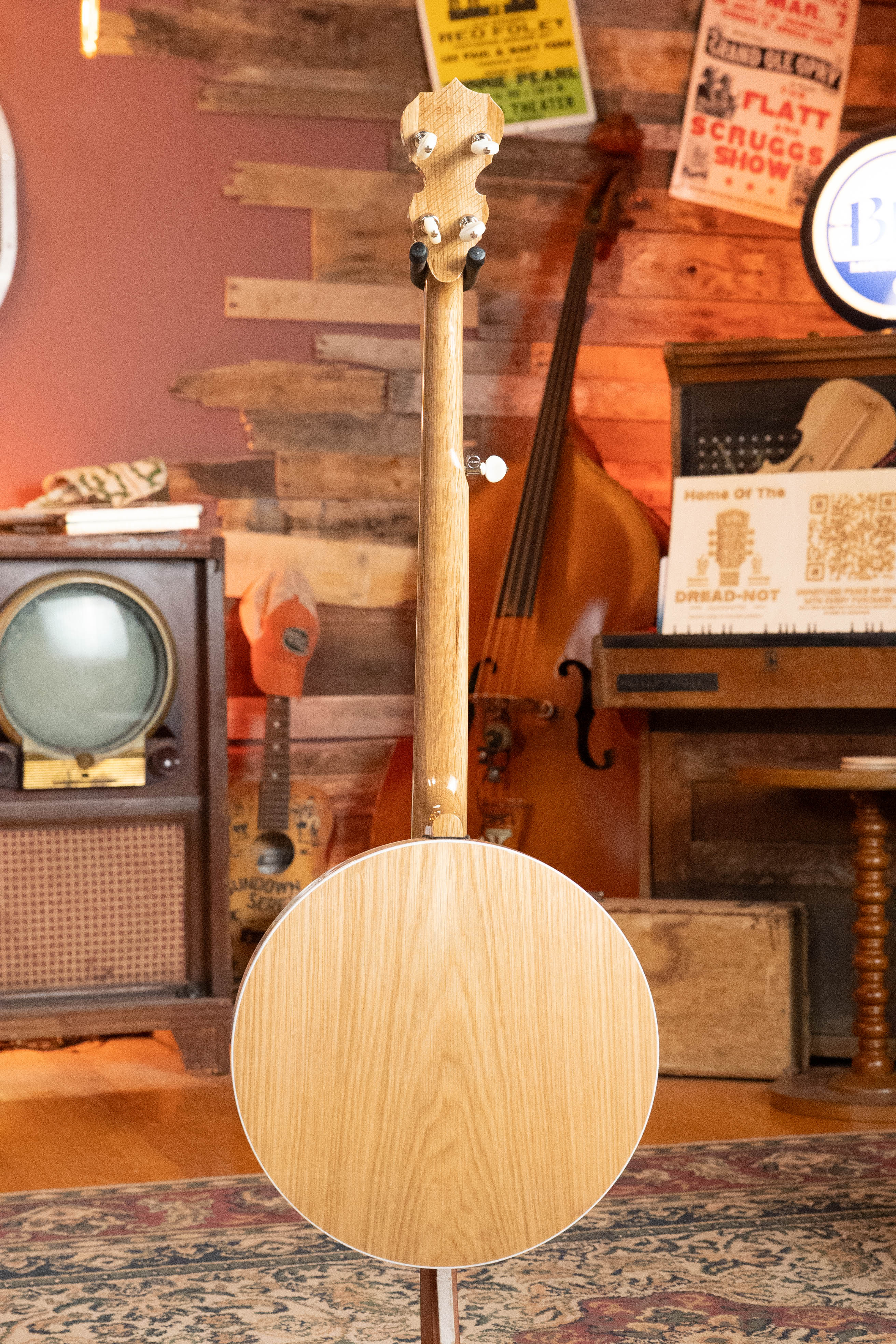Deering White Lotus 5-String Resonator Banjo w/Spikes Installed #BB44 - Image 9