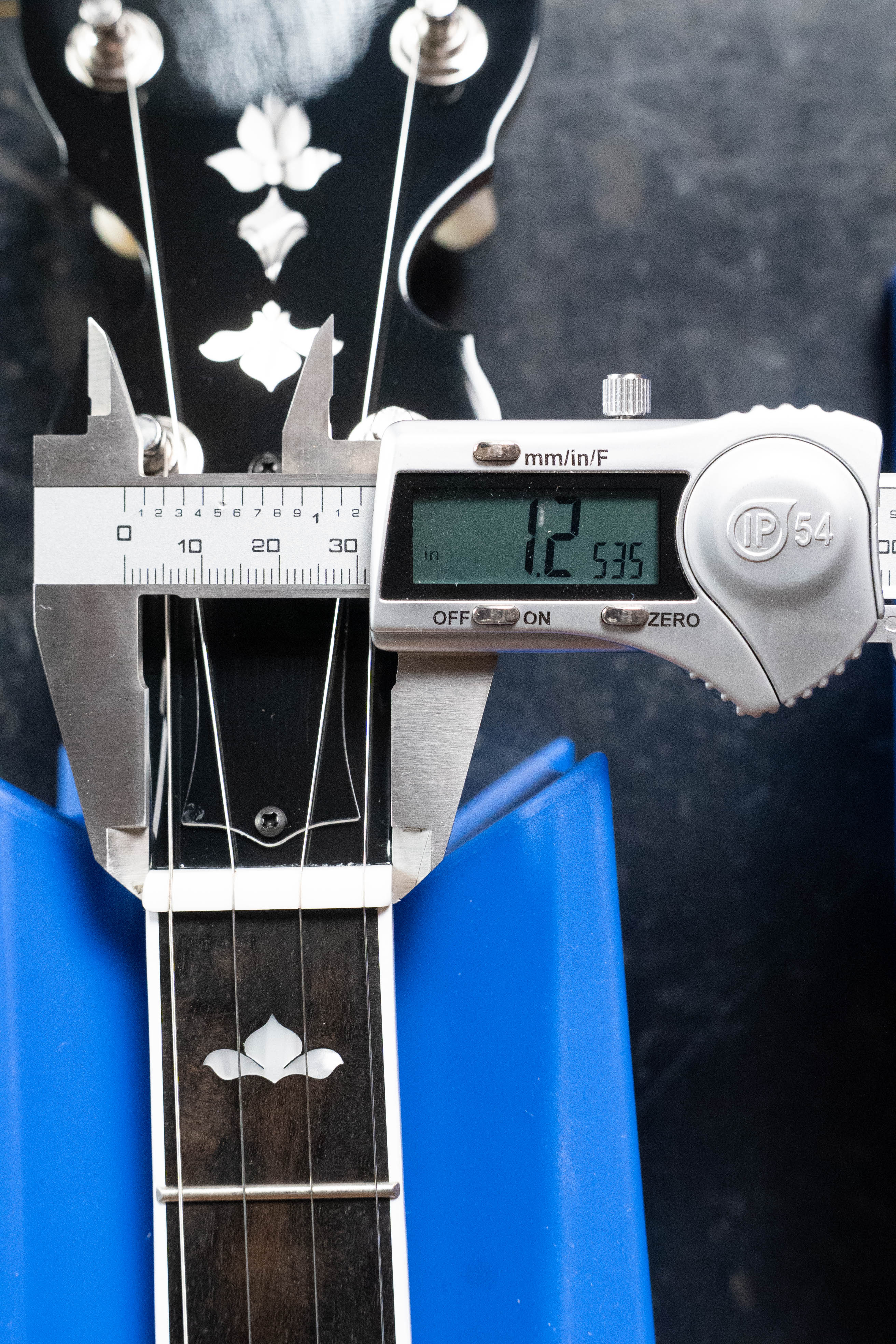 Deering White Lotus 5-String Resonator Banjo w/Spikes Installed #BB89 - Image 14
