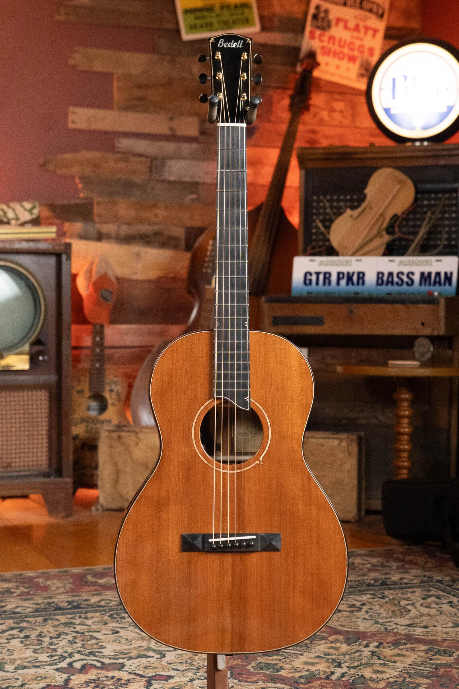 *Dread-Not Certified Used* Bedell Fireside Buckskin Redwood/Cocobolo Parlor Guitar w/LR Baggs Electronics #3001 - Image 8