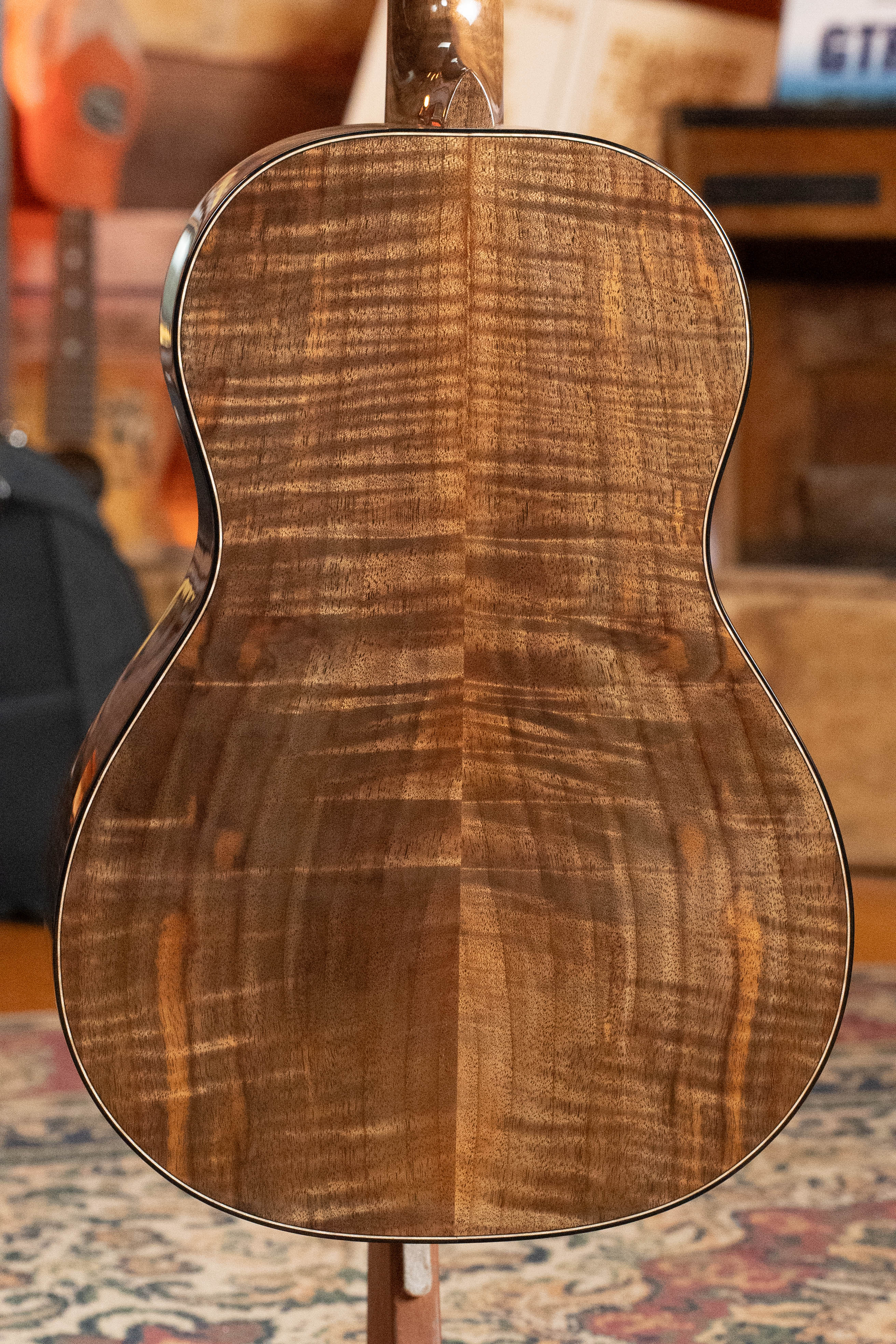 *Dread-Not Certified Used* Bedell Limited Edition Fireside Parlor All Walnut Acoustic Guitar #3020 - Image 11