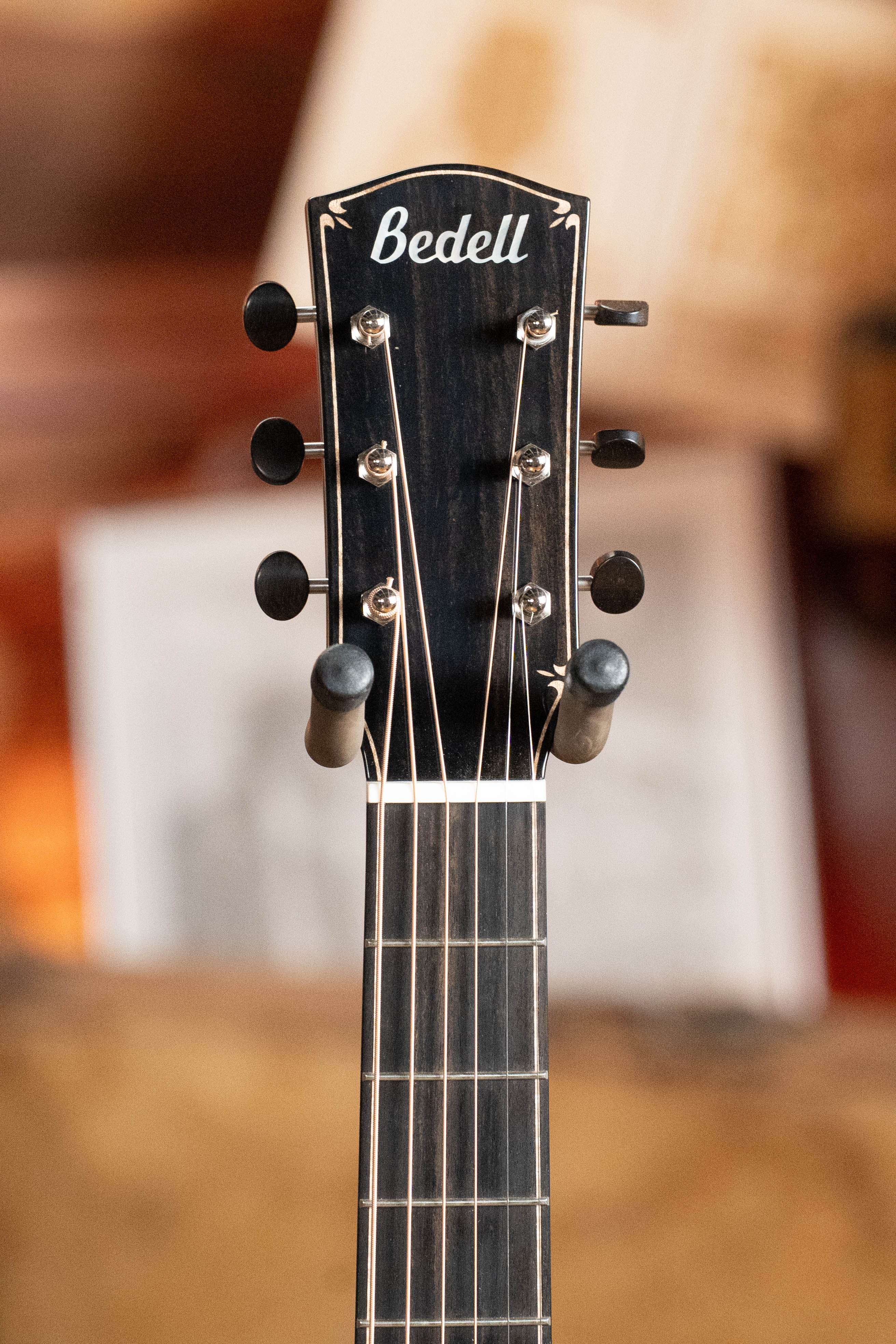 *Dread-Not Certified Used* Bedell Limited Edition Fireside Parlor All Walnut Acoustic Guitar #3020 - Image 9