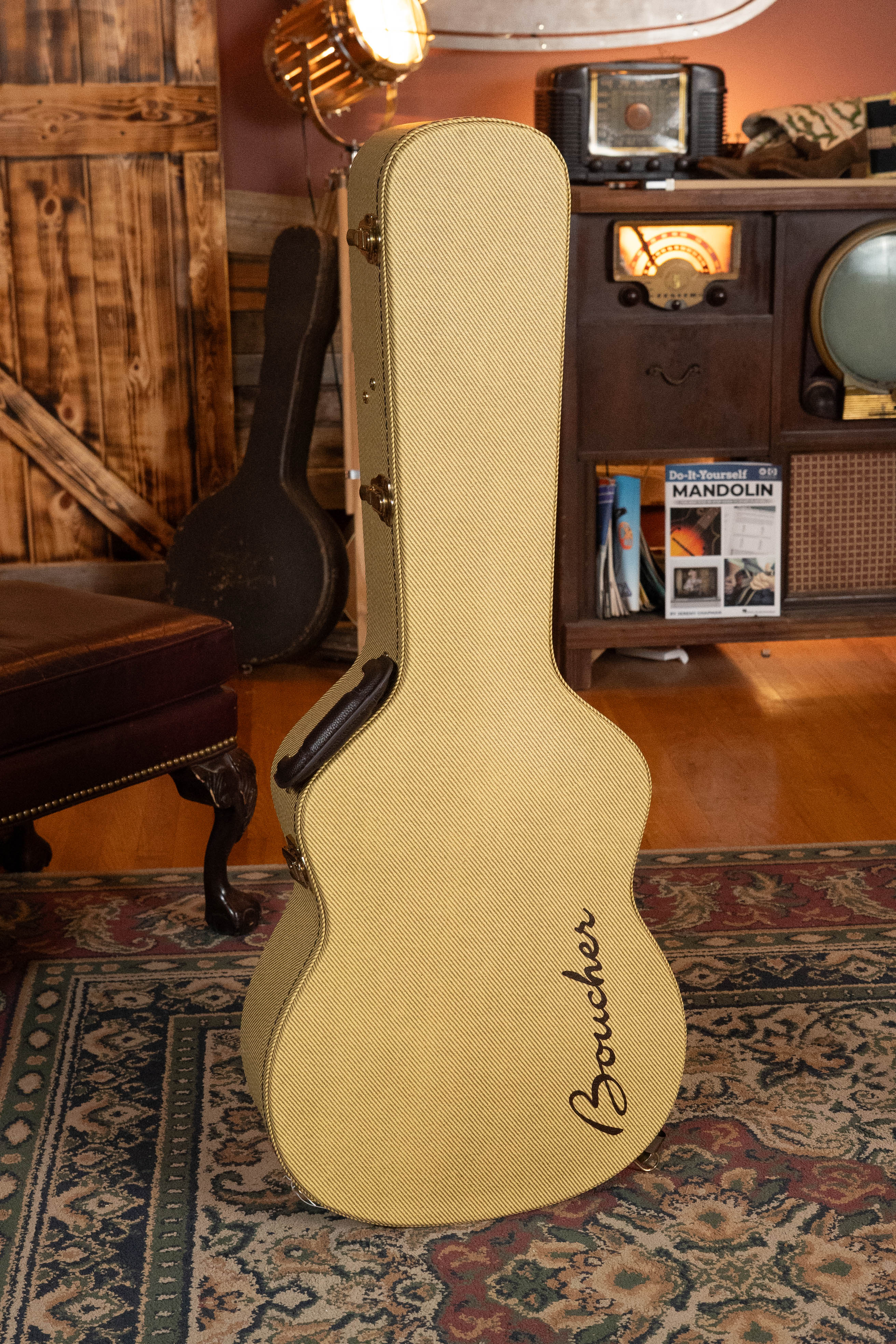 *Dread-Not Certified Used* Boucher BG-41-G Bluegrass Goose Series Gold Torrefied Adirondack/Mahogany OM Guitar w/K&K Pickup #1015 - Image 14