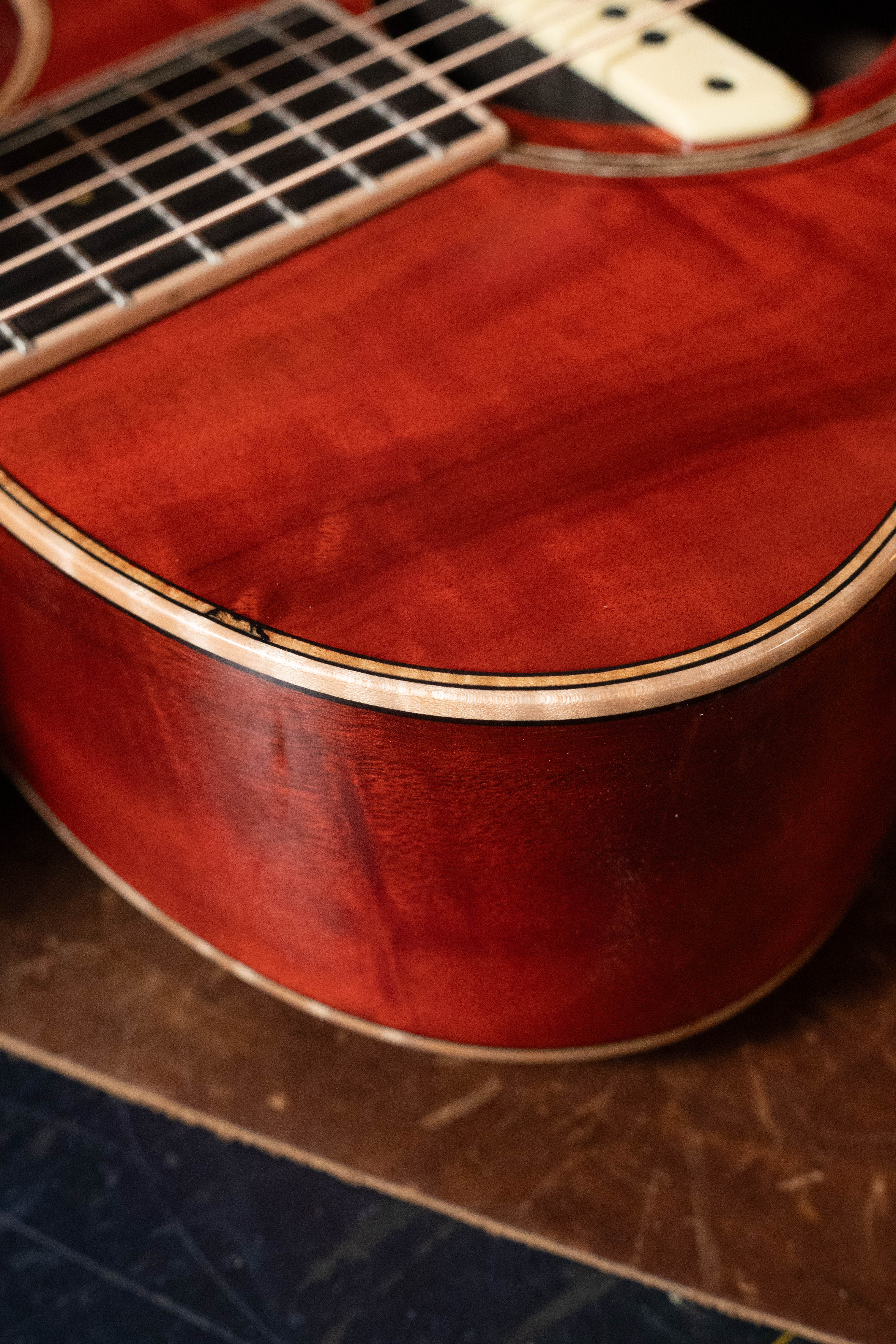 *Dread-Not Certified Used* Breedlove Tom Bedell's Blues Orange Vintage Edition All Myrtlewood Concertina Cutaway Guitar w/LR Baggs Pickup #9079 - Image 16