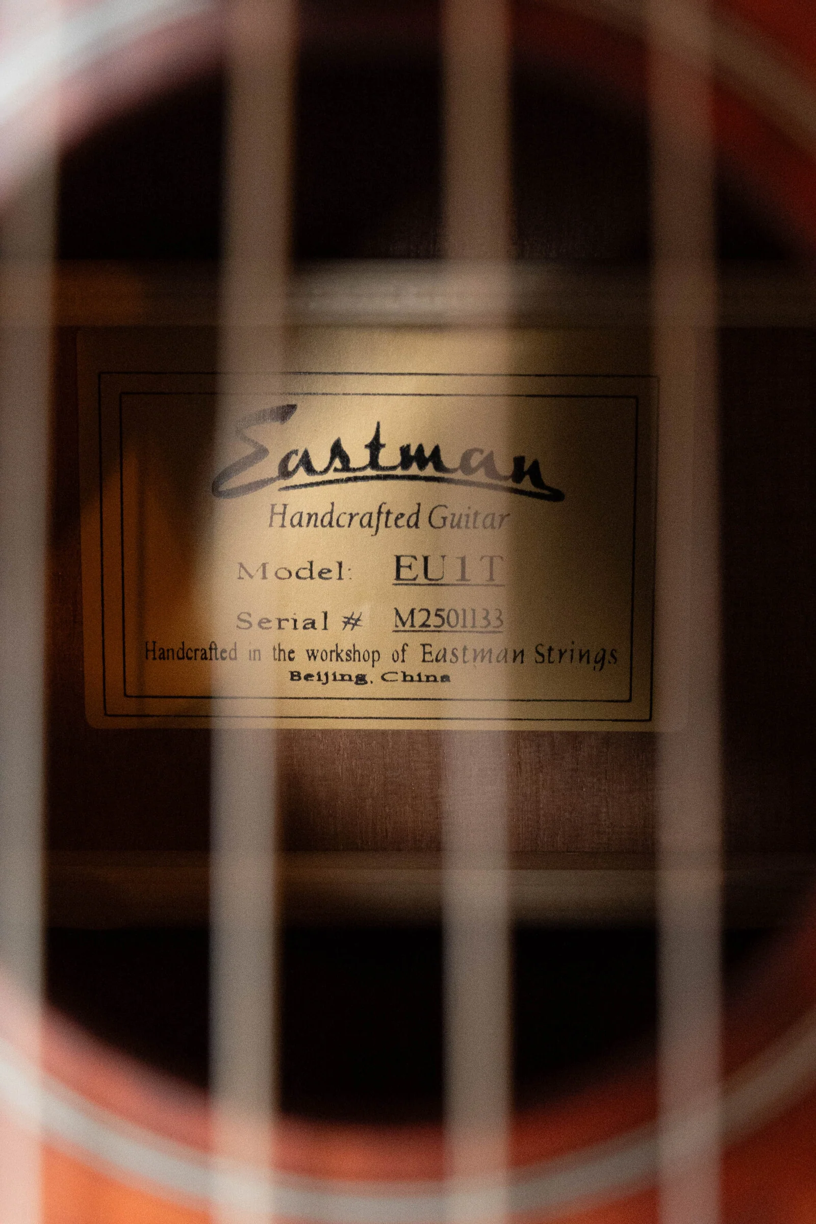 Eastman EU1-T All Mahogany Tenor Ukulele #1133 - Image 3