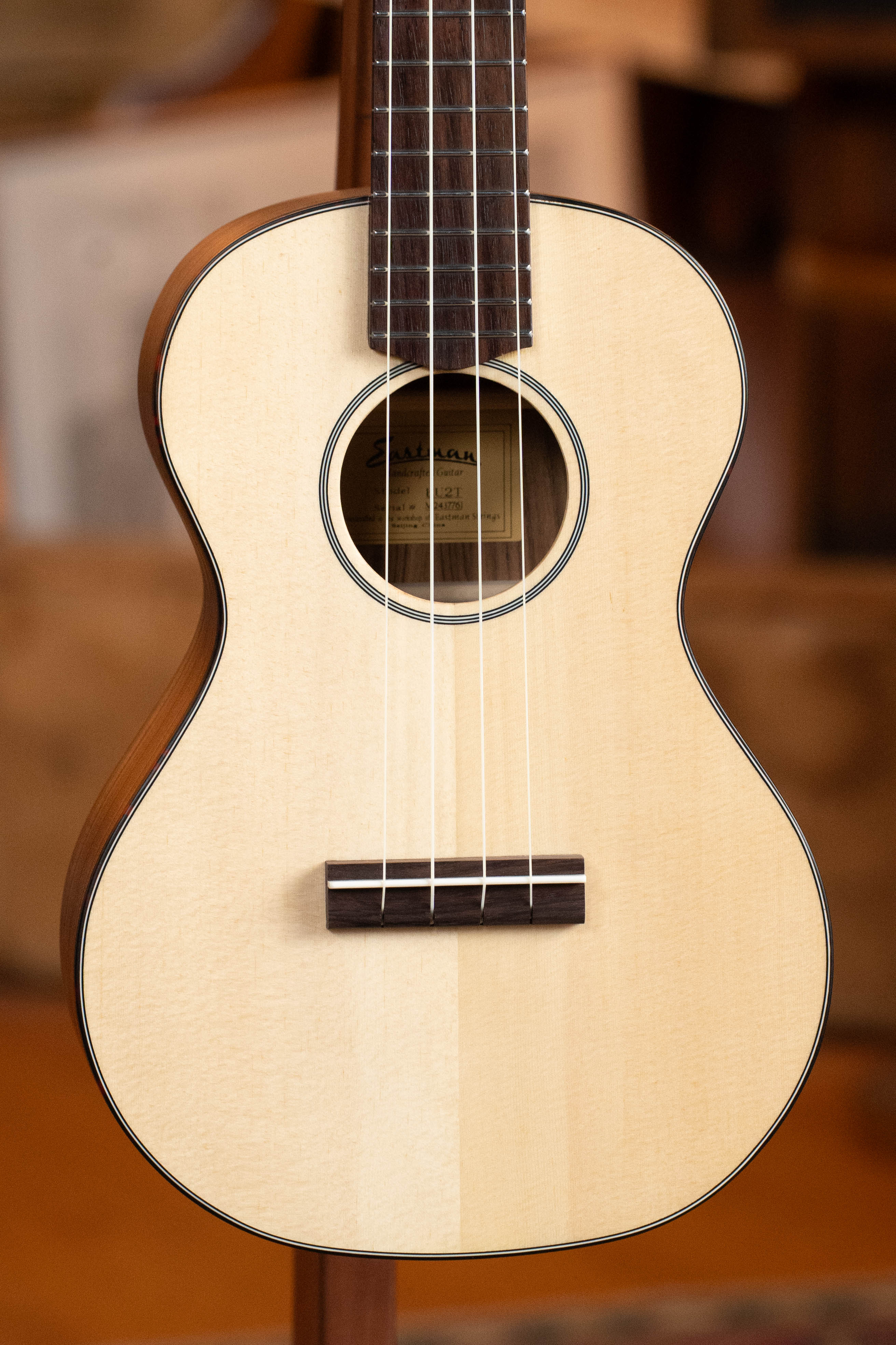 Eastman EU2-T Spruce/Ovangkol Tenor Ukulele #7761 - Image 6