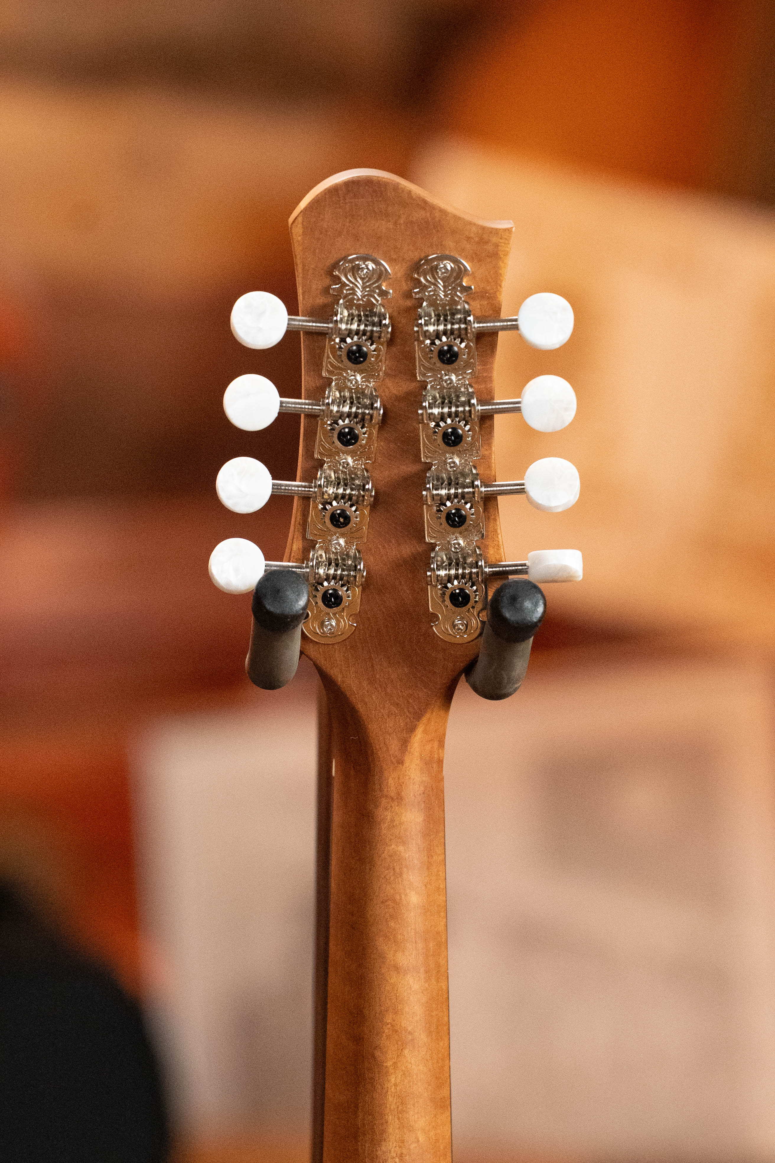 Eastman PCH-M104-NAT Solid Spruce/Laminated Mahogany Natural Flattop A-Style Mandolin #1891 - Image 10
