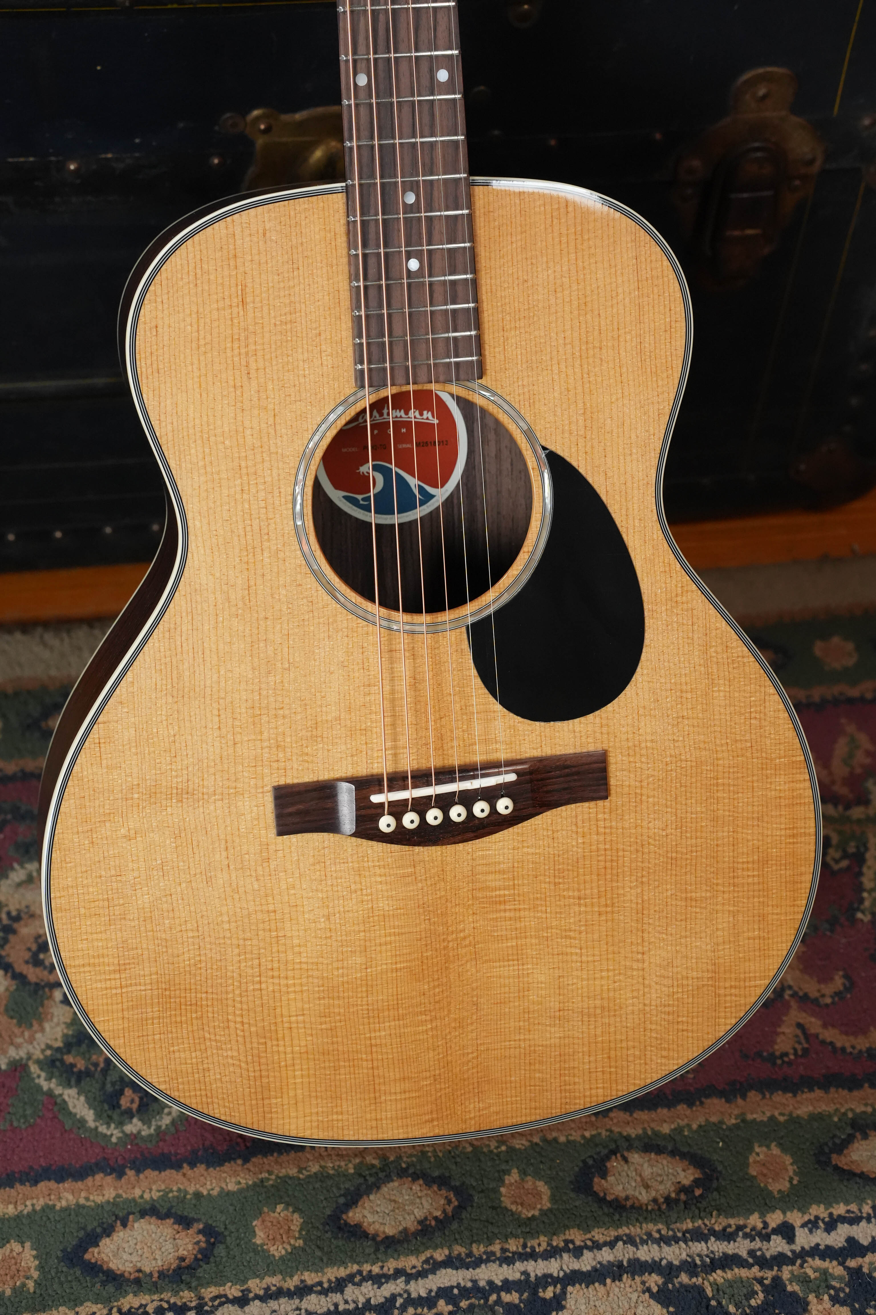 Eastman PCH2-TG Thermo-Cured Solid Sitka/Laminated Rosewood Travel Acoustic Guitar #8013 - Image 2