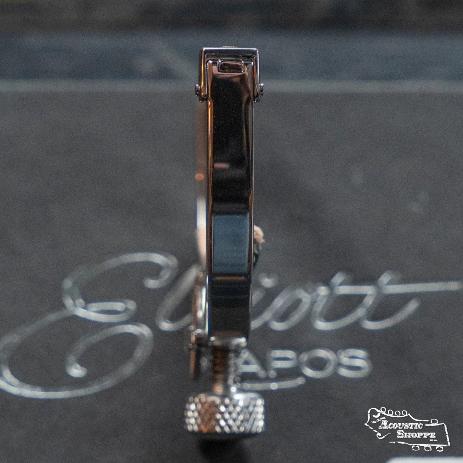Elliott G16M McKinney Guitar Capo 1 11/16" w/ 16" Radius & Abalone Inlay Screw - Image 3
