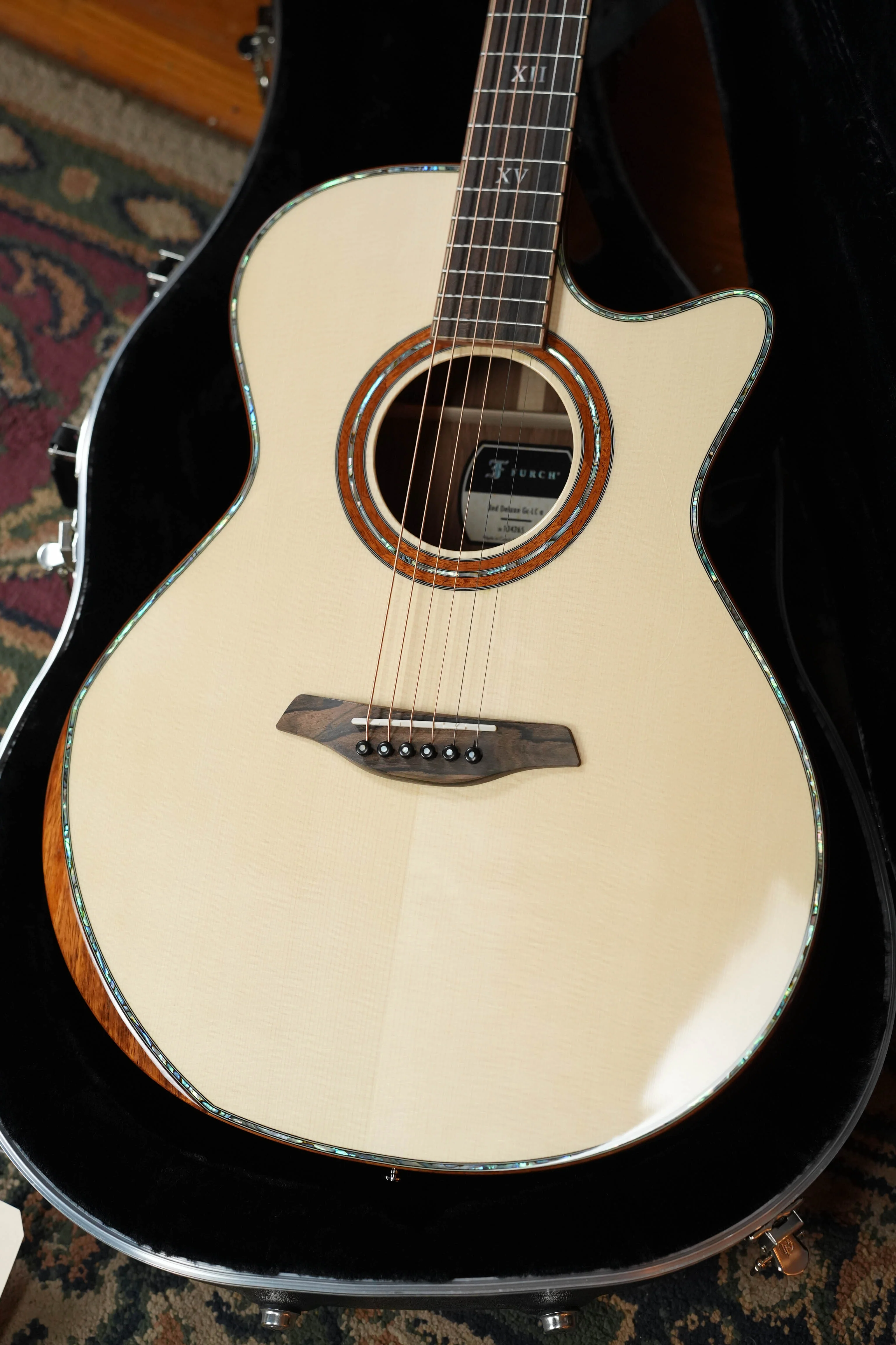 Furch Red Deluxe Spruce/Cocobolo Grand Auditorium Cutaway Acoustic Guitar #4265 - Image 2