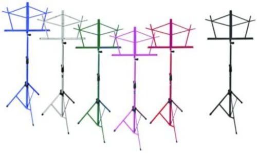Hamilton KB900B Deluxe Black Folding Music Stand with Bag