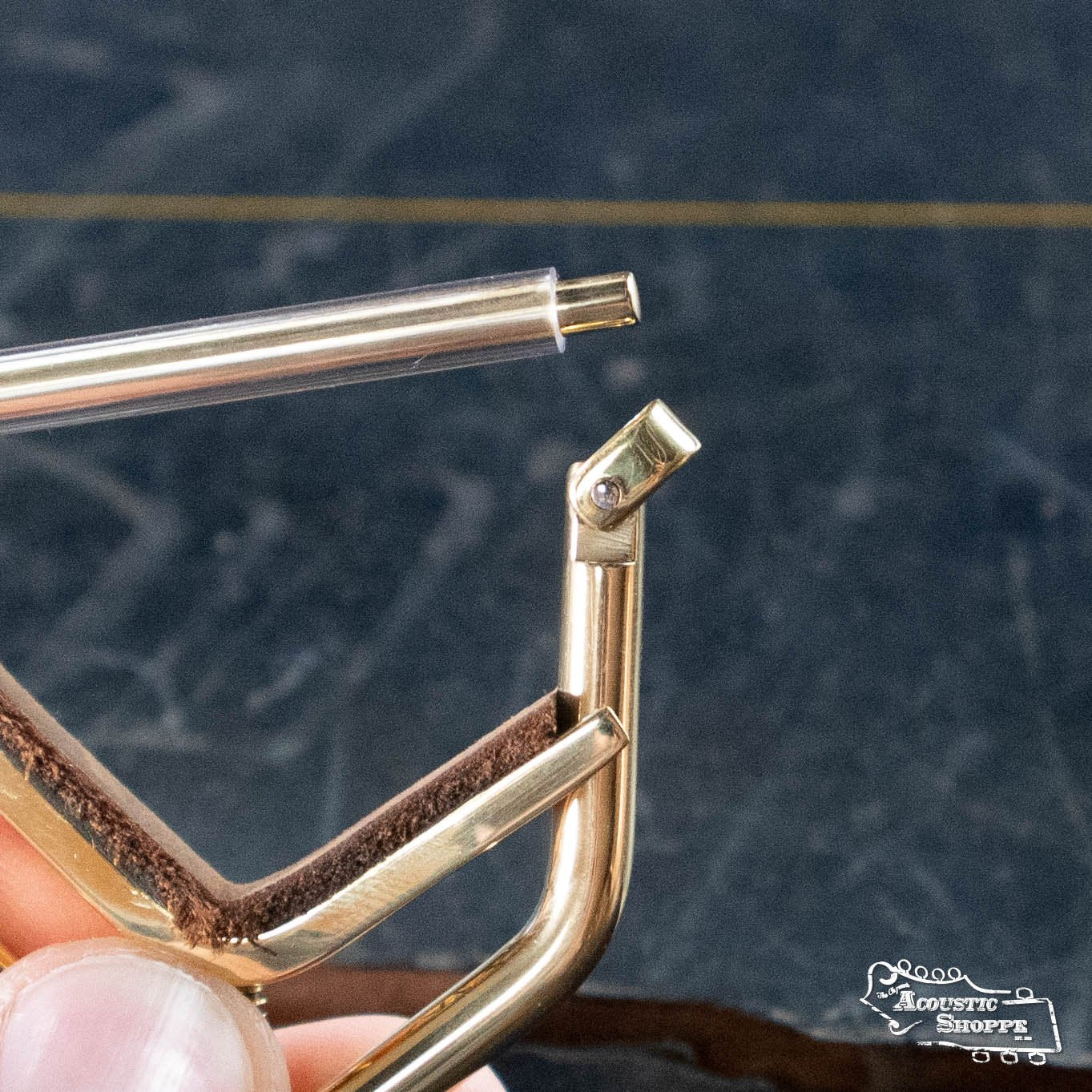 Kat Eyz Brass 0" Radius Banjo Capo (1/4 TS) - Image 3
