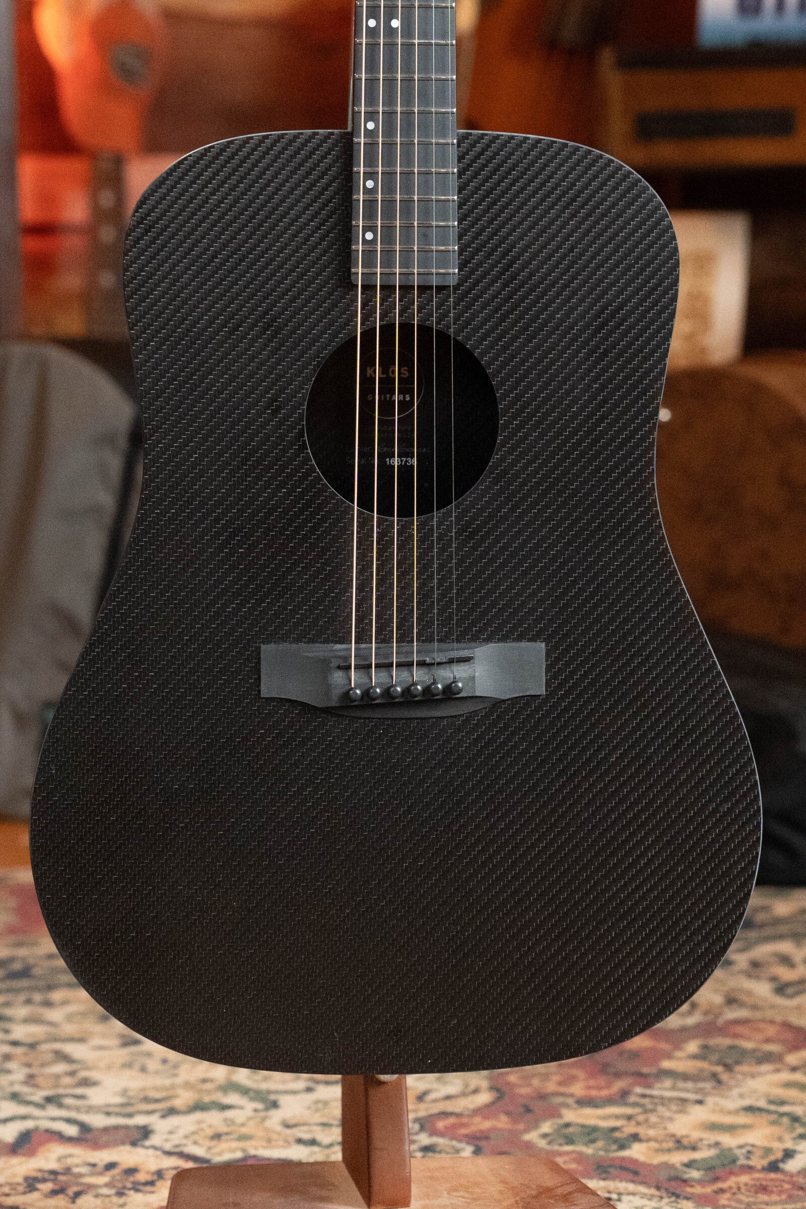 KLOS X_F_DAE Full Carbon Dreadnought Guitar w/Fishman Pickup #3736 - Image 5