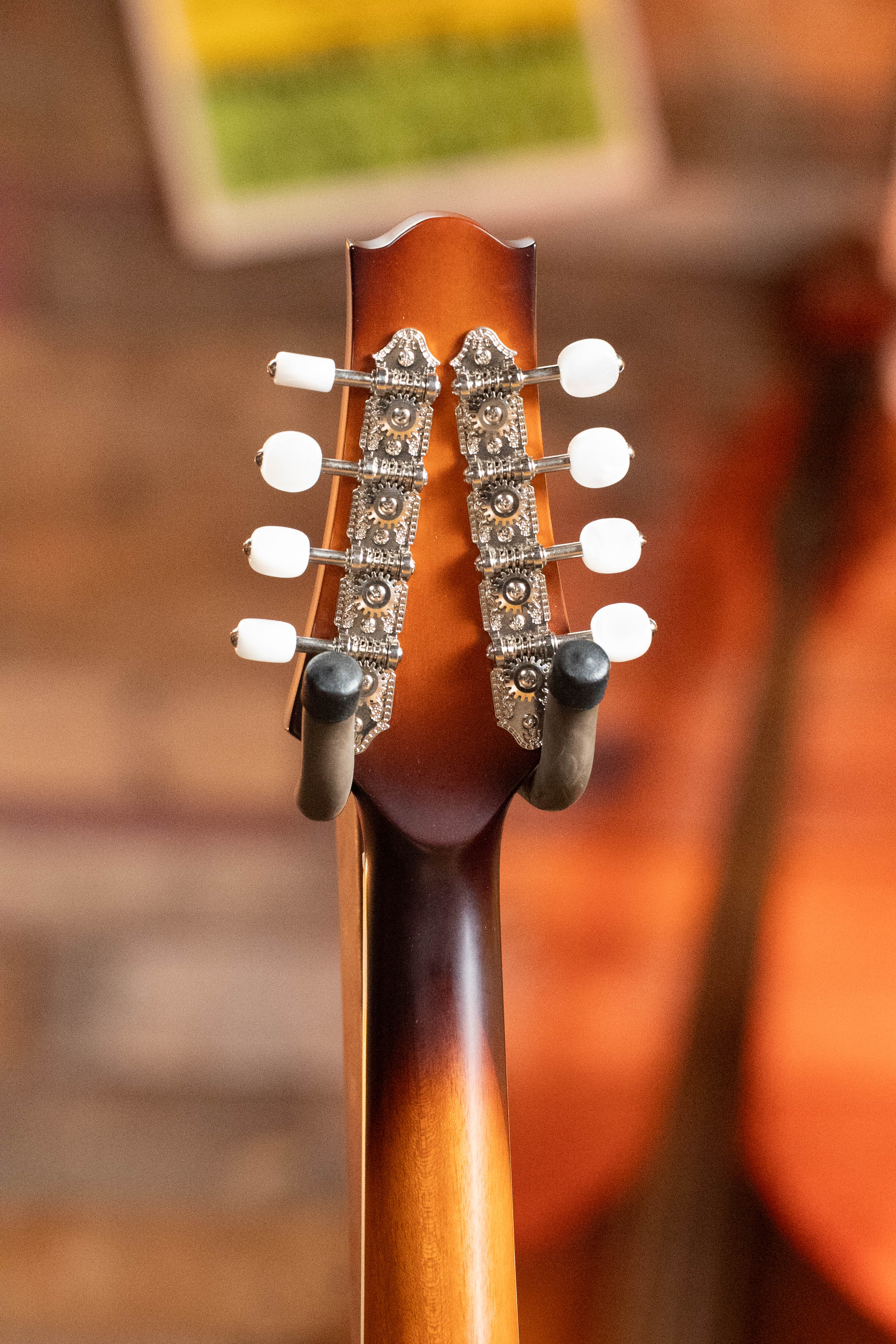 KR Strings "Moon" Spruce/Indian Rosewood F-Model Deluxe Sunburst Octolindo - Image 12