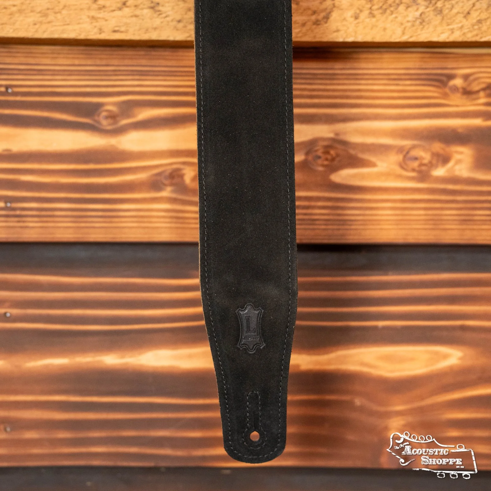 Levy's Simply Suede Series 2.5" Guitar Strap - Black