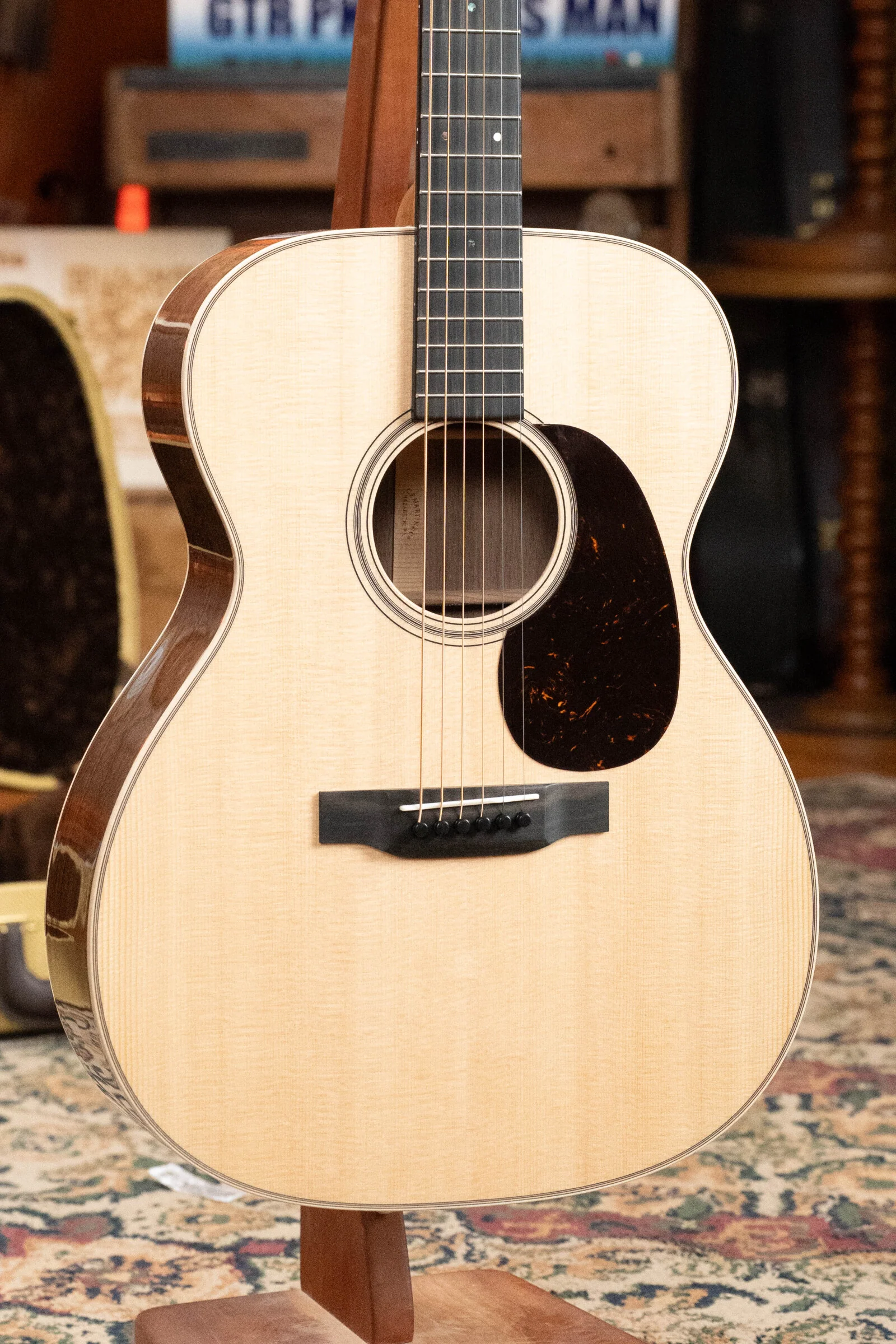 Martin Custom Shop OOO-28 Style Spruce/Black Walnut 14 Fret Acoustic Guitar #2674 - Image 6